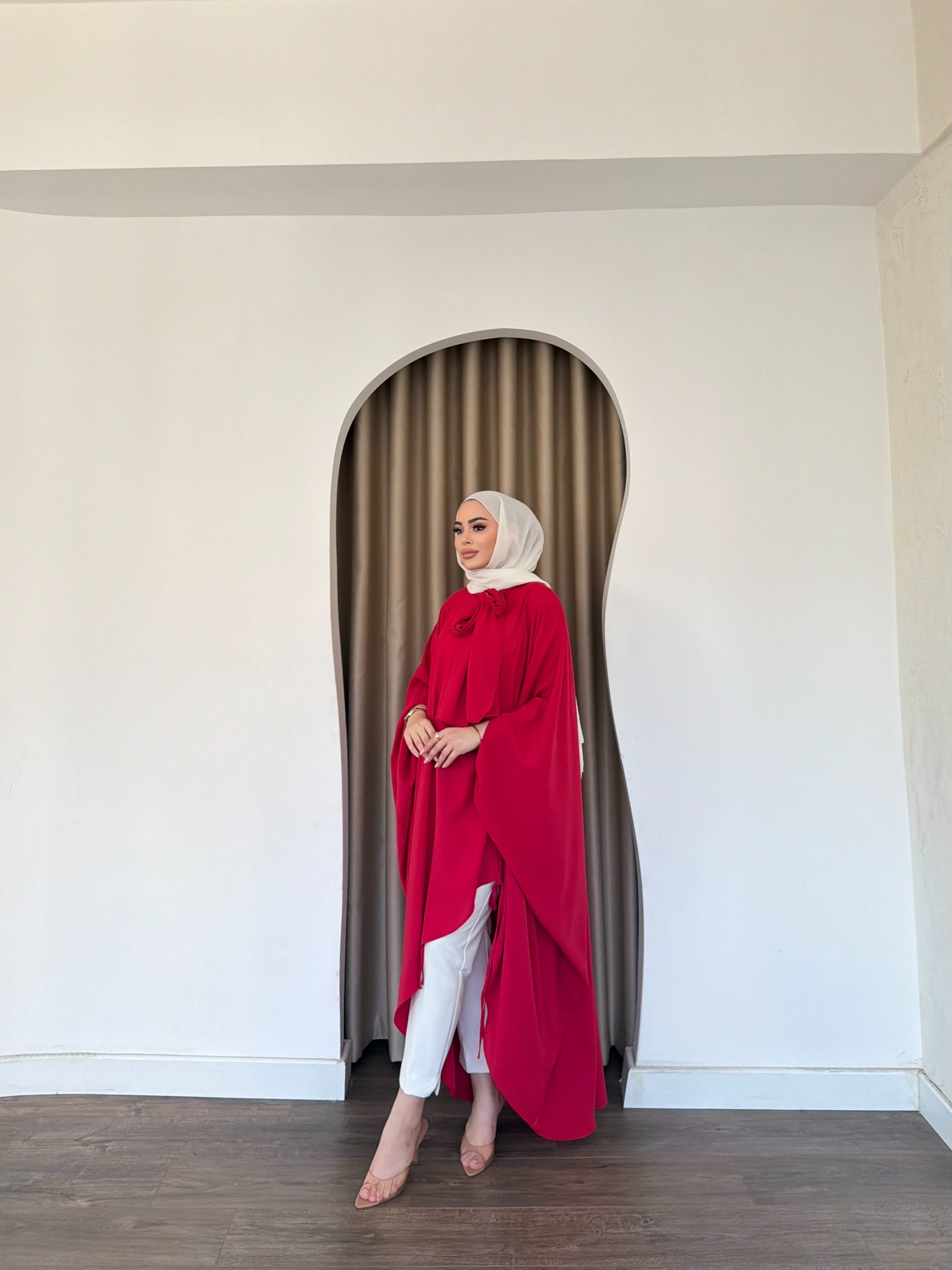 Fibera Bluz - Kırmızı