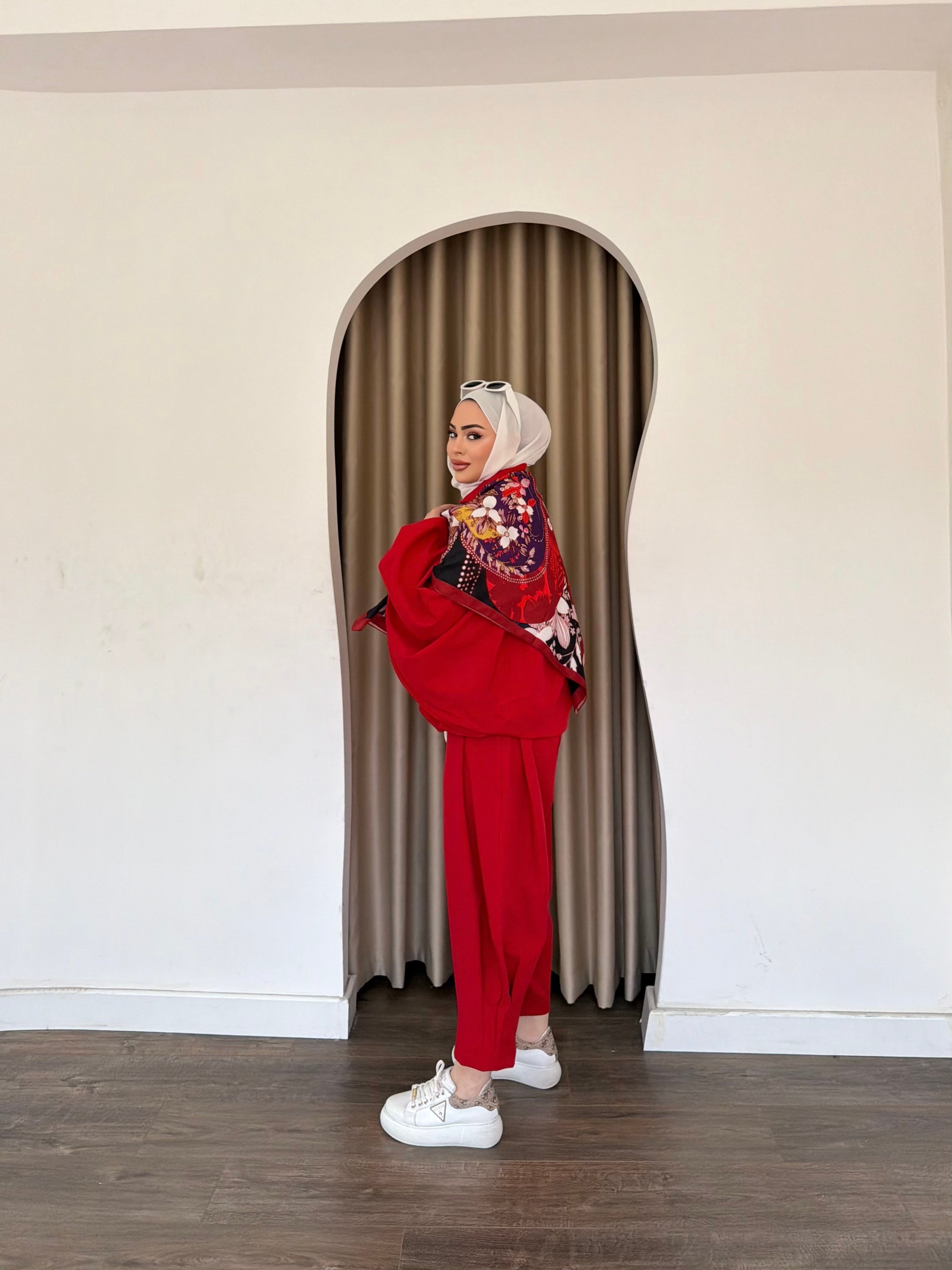 Fila Şalvar Takım - Kırmızı