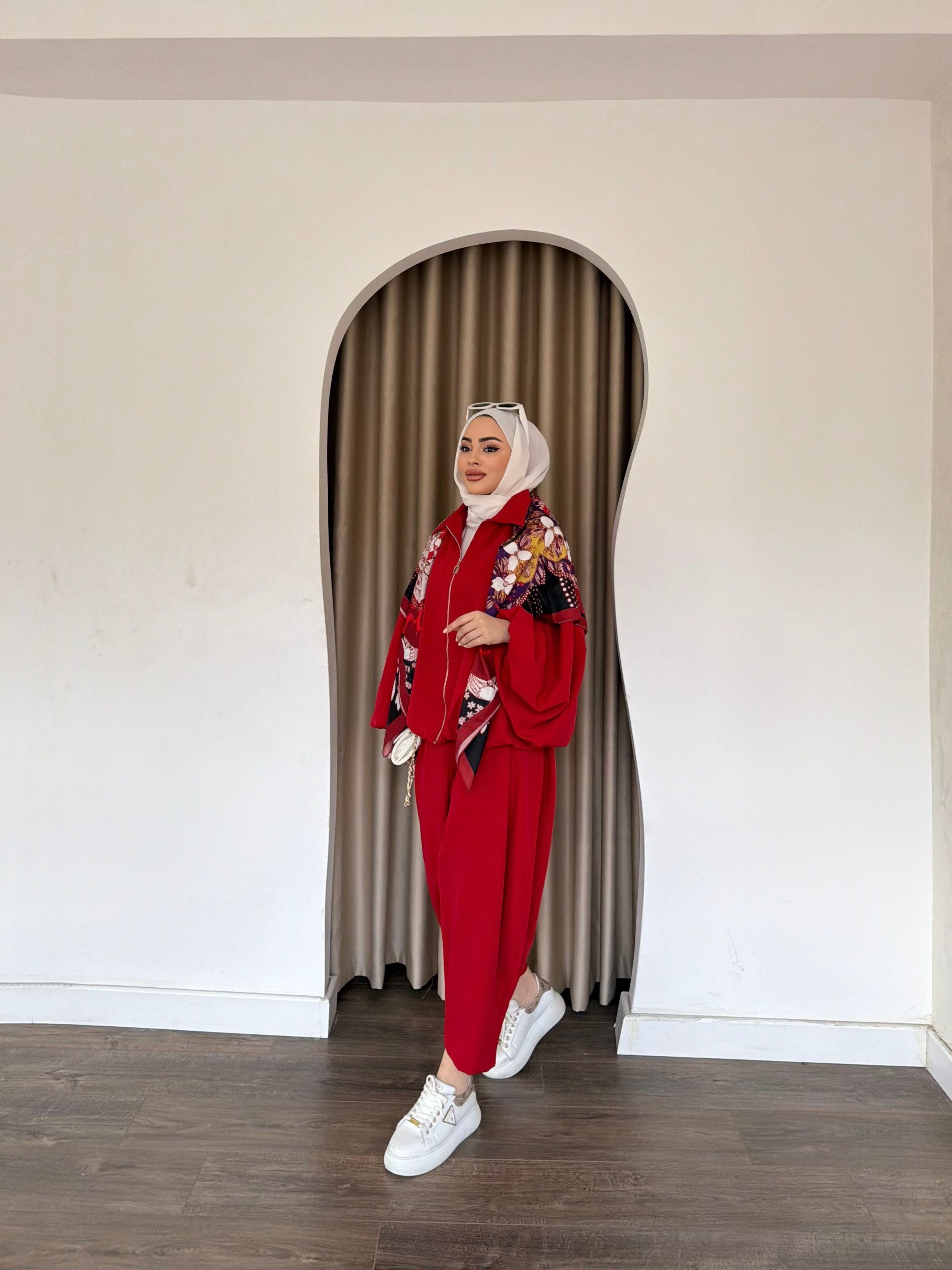 Fila Şalvar Takım - Kırmızı