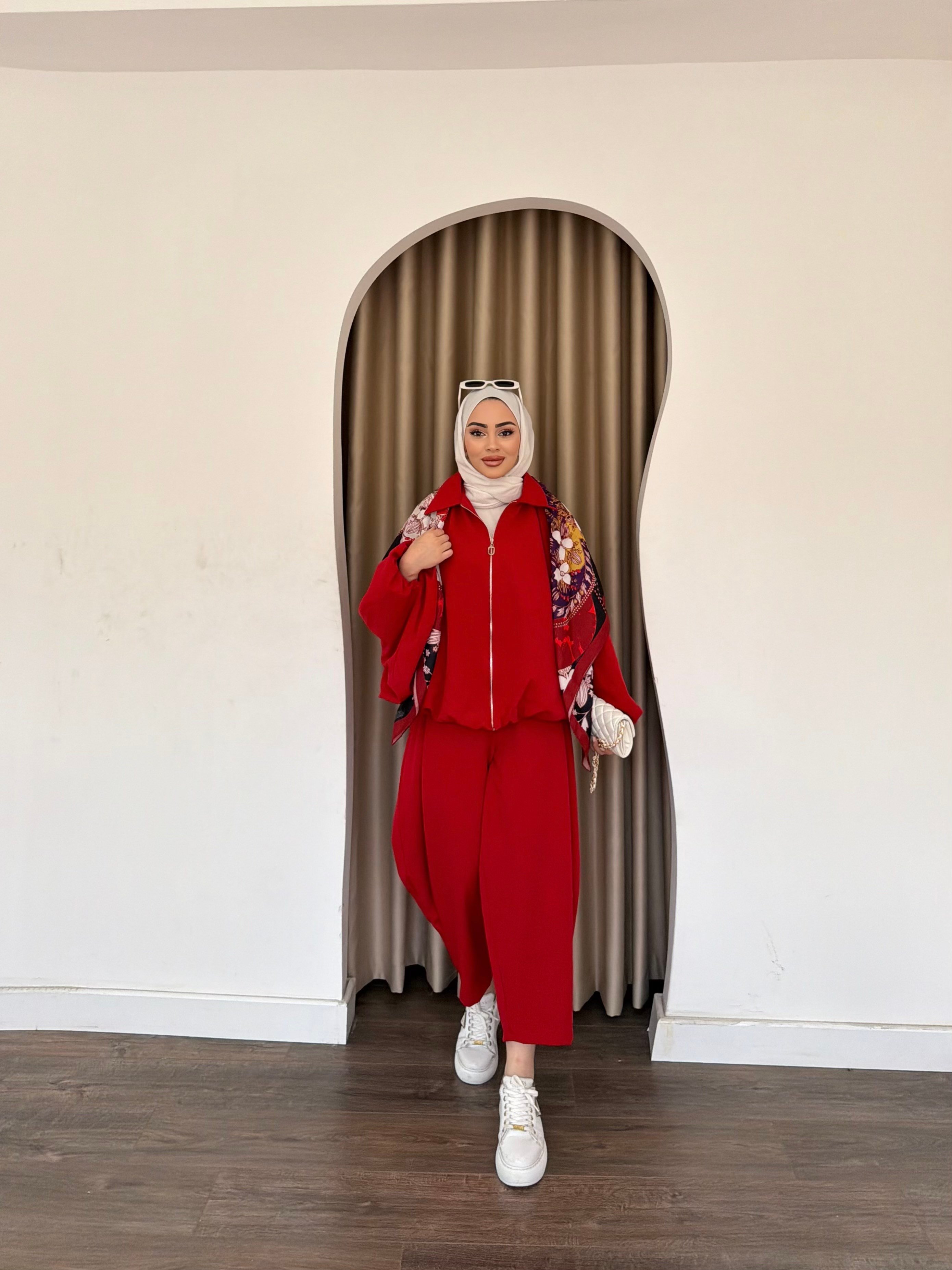 Fila Şalvar Takım - Kırmızı