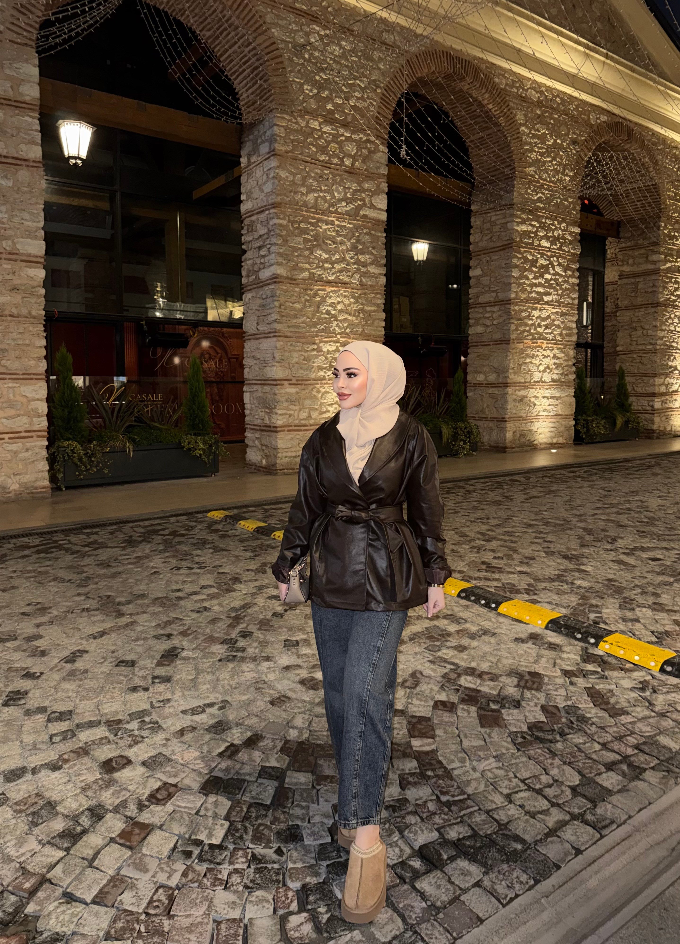 Gerna Deri Ceket - Kahve