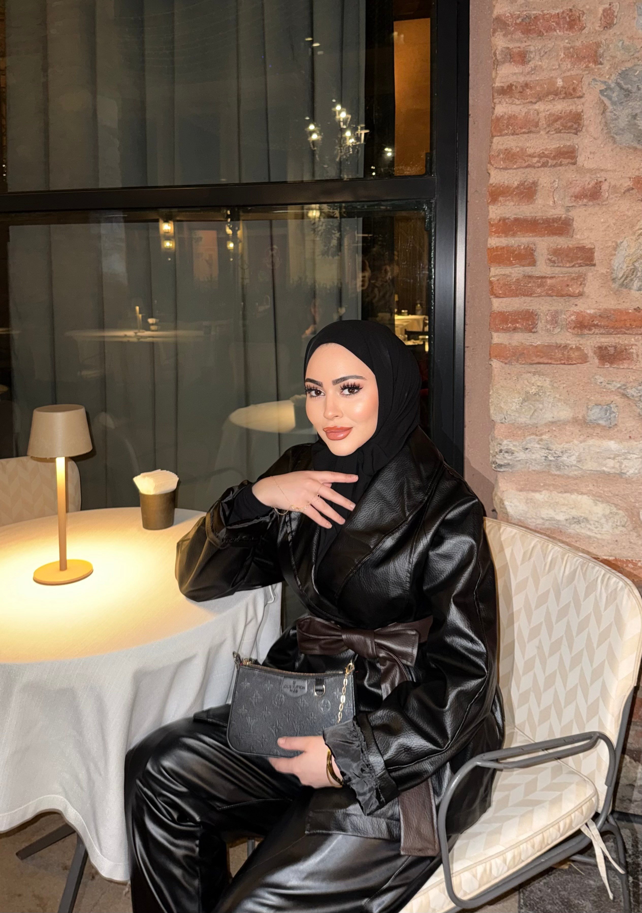Gerna Deri Ceket - Siyah