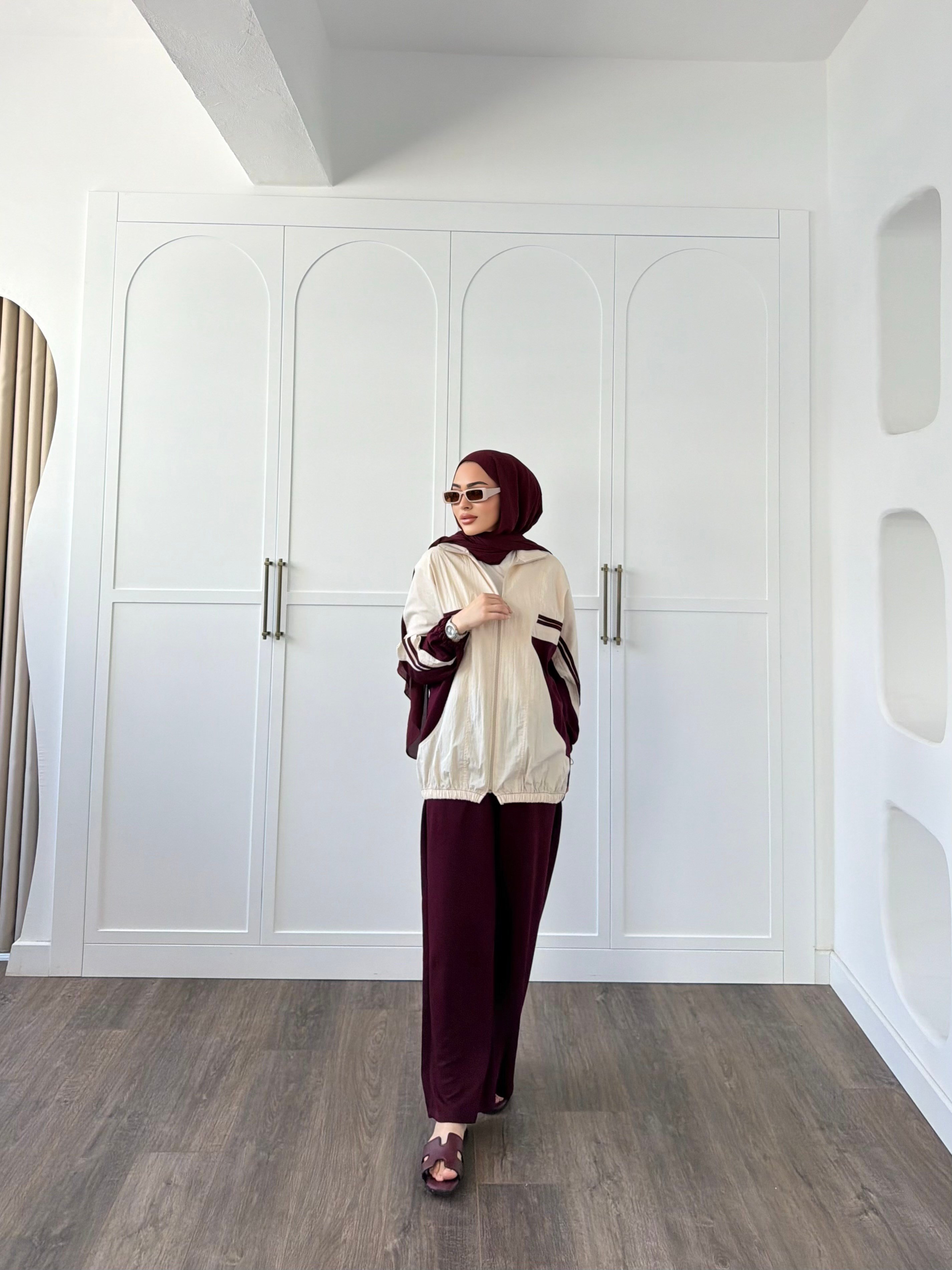 Gül Eşofman Takım - Bordo