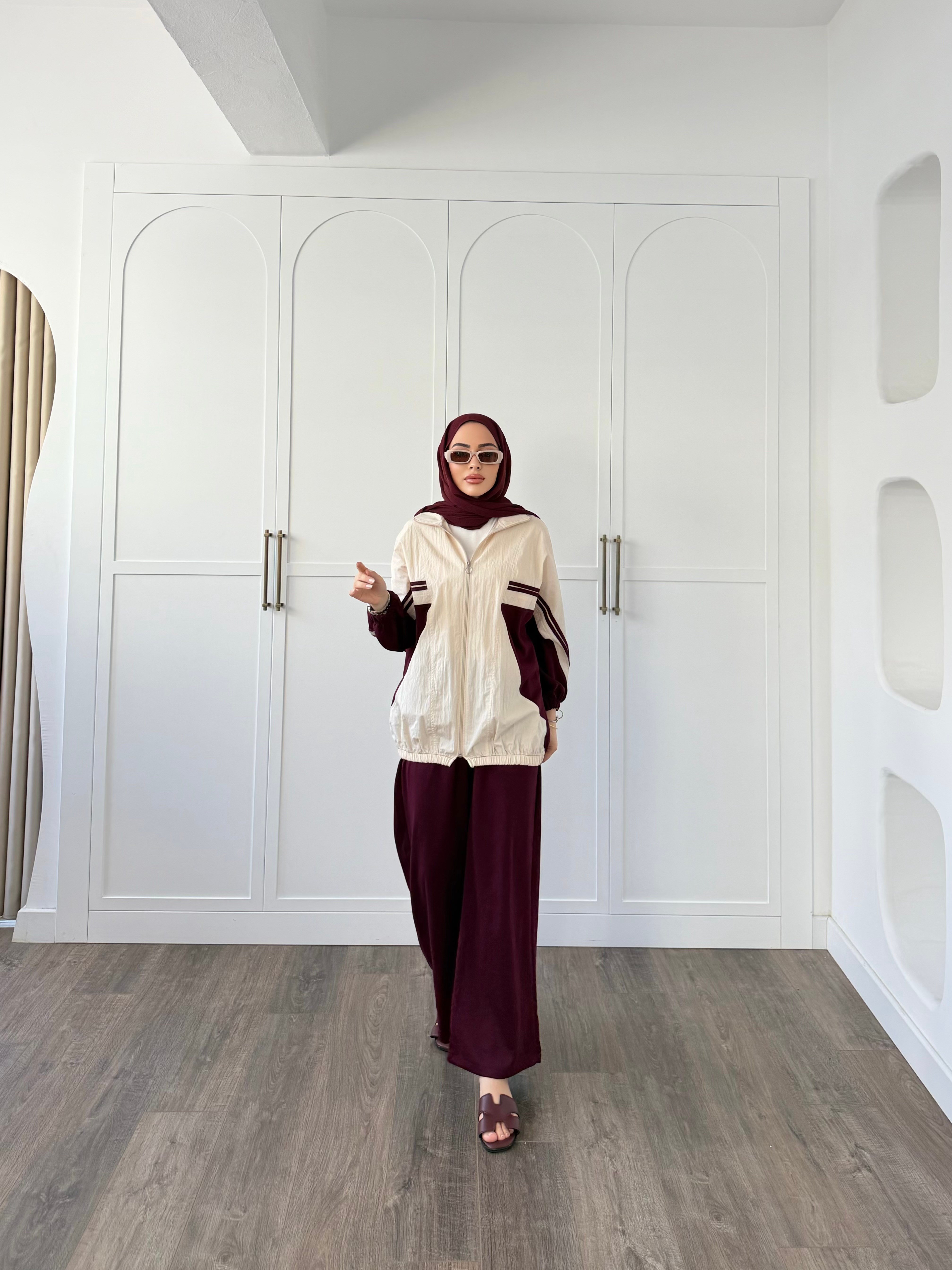 Gül Eşofman Takım - Bordo