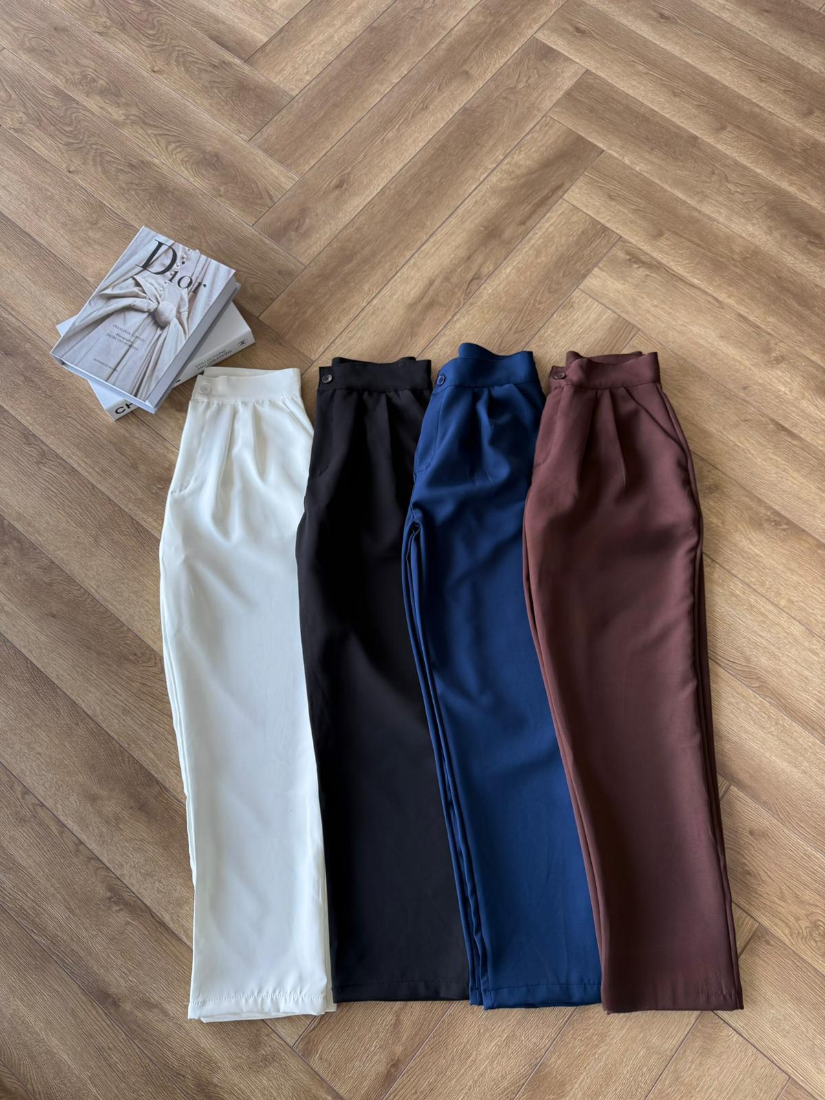 Havuç Krep Kumaş Pantolon - Siyah