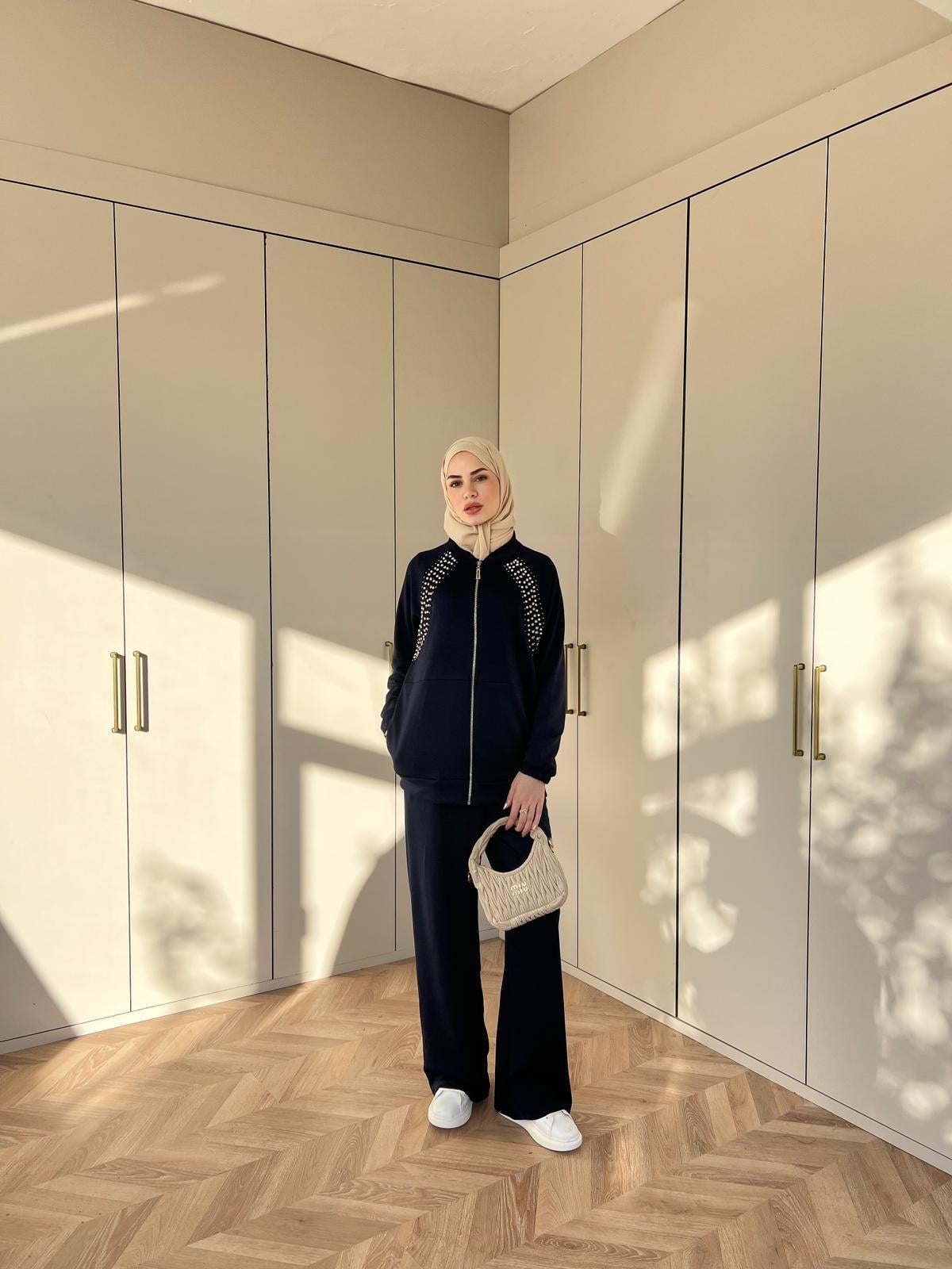 Hedis Taşlı Takım Lacivert