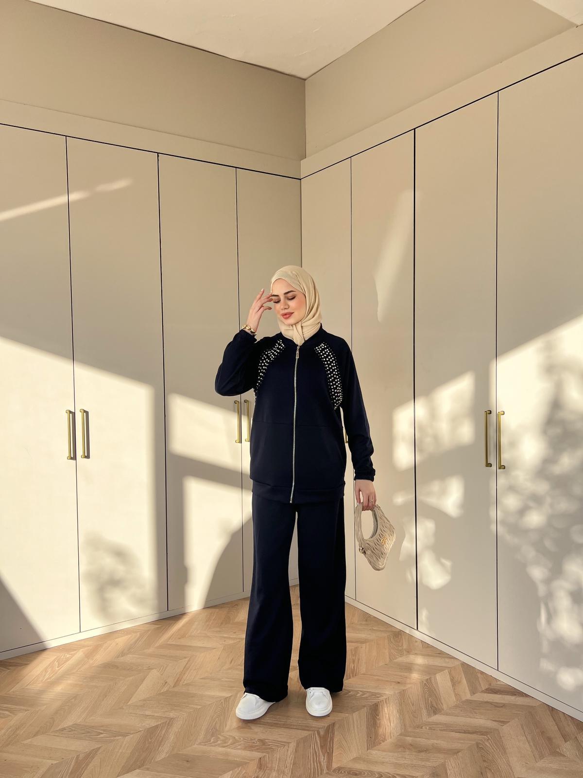 Hedis Taşlı Takım Lacivert