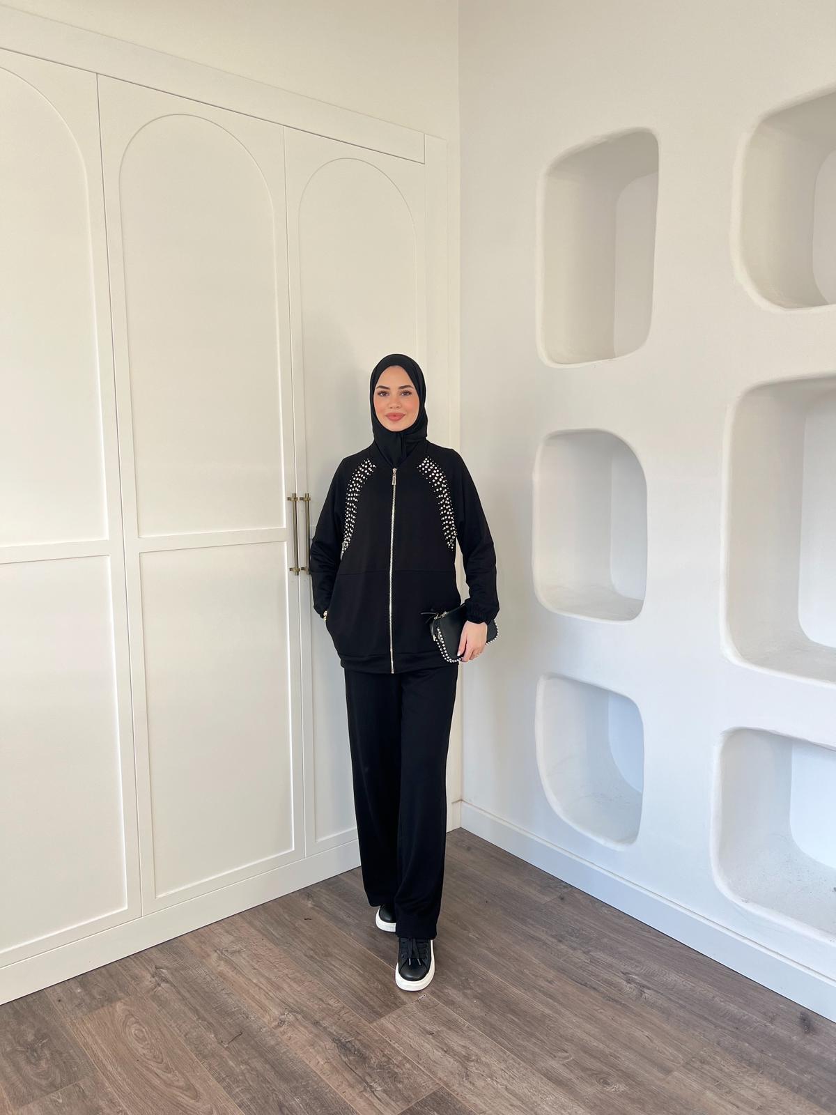 Hedis Taşlı Takım Siyah