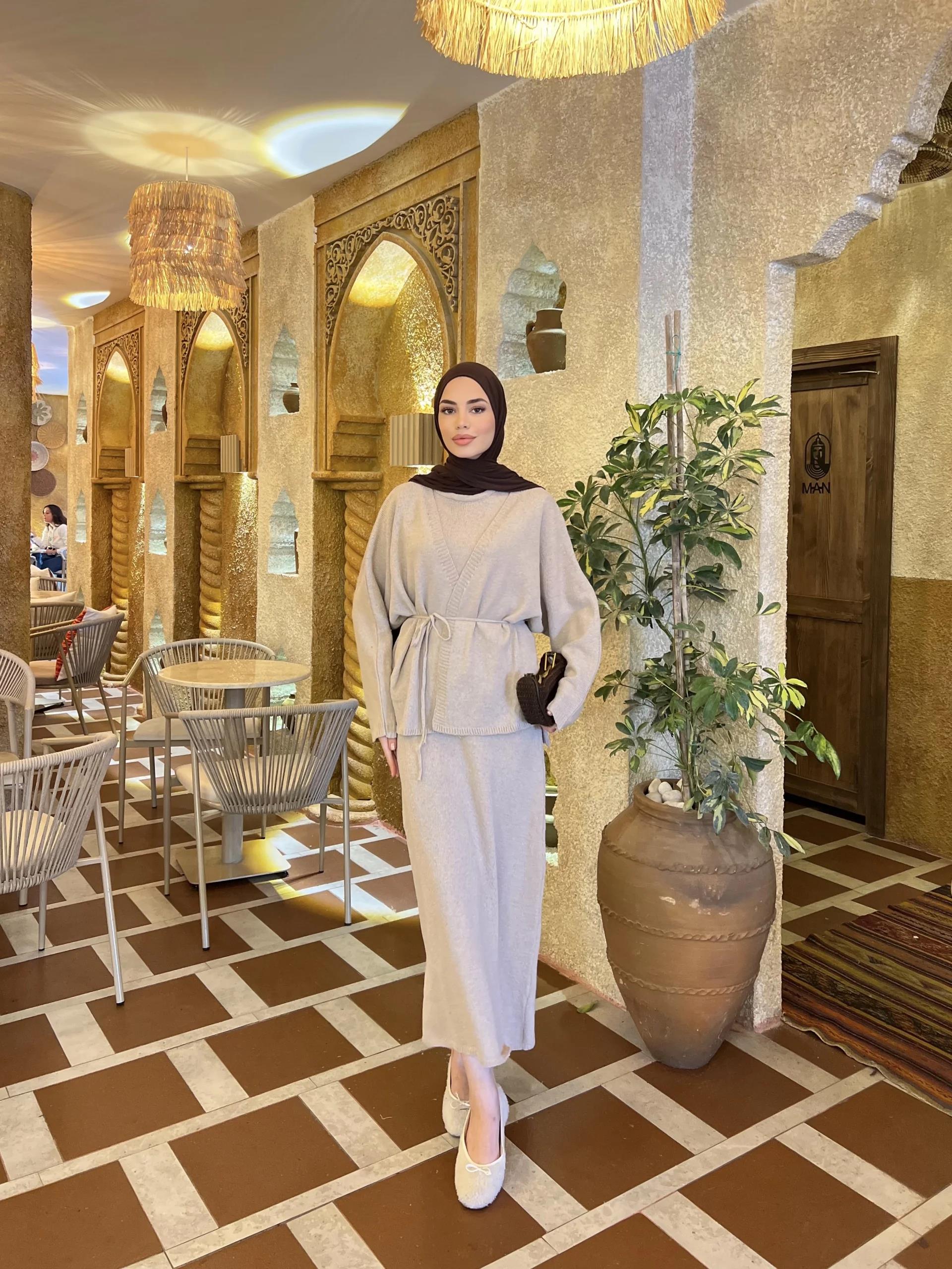 Hırkalı Elbise - Bej (ÖN SİPARİŞ)