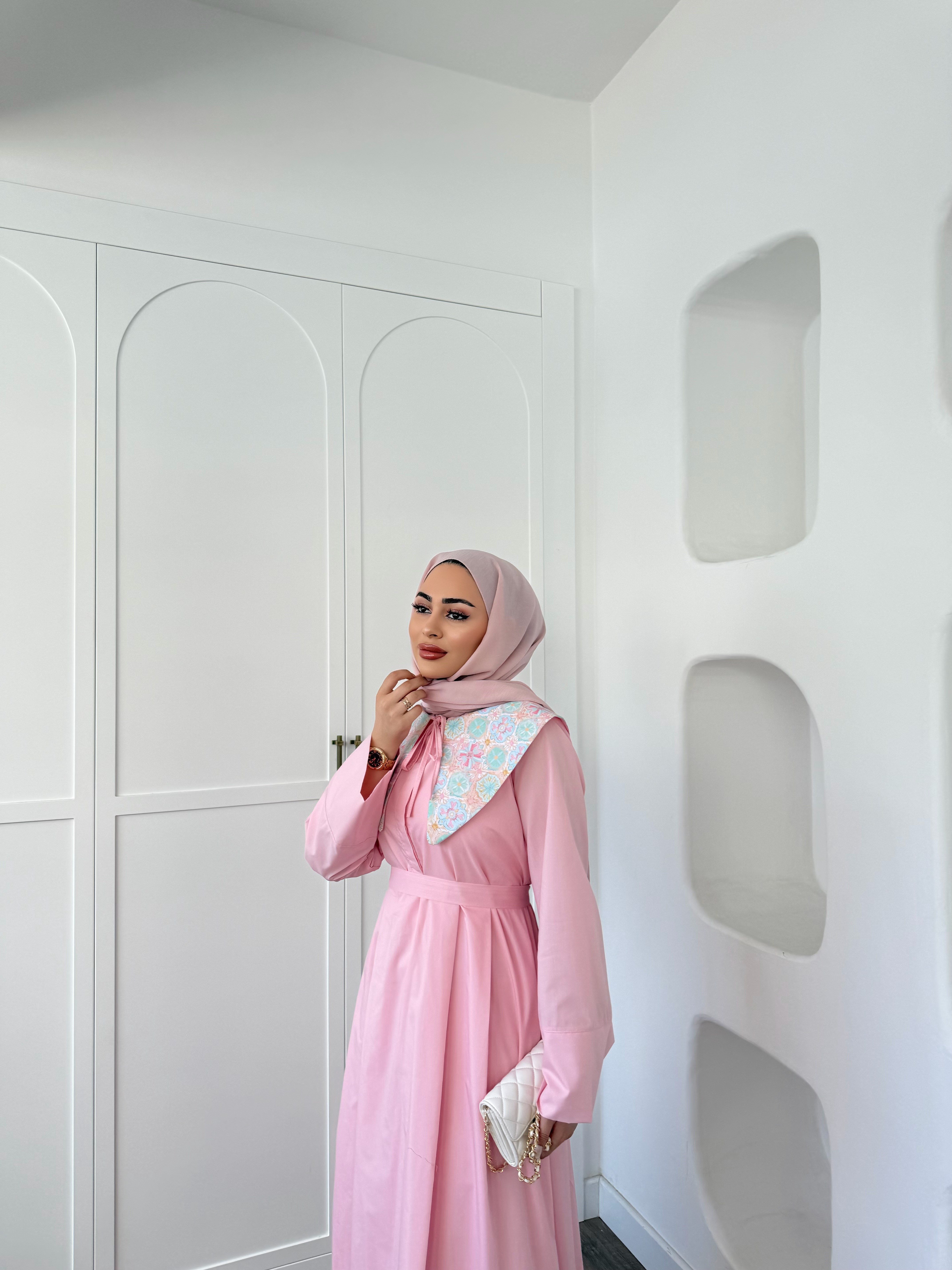 Hwm Bebe Yaka Elbise - Pembe