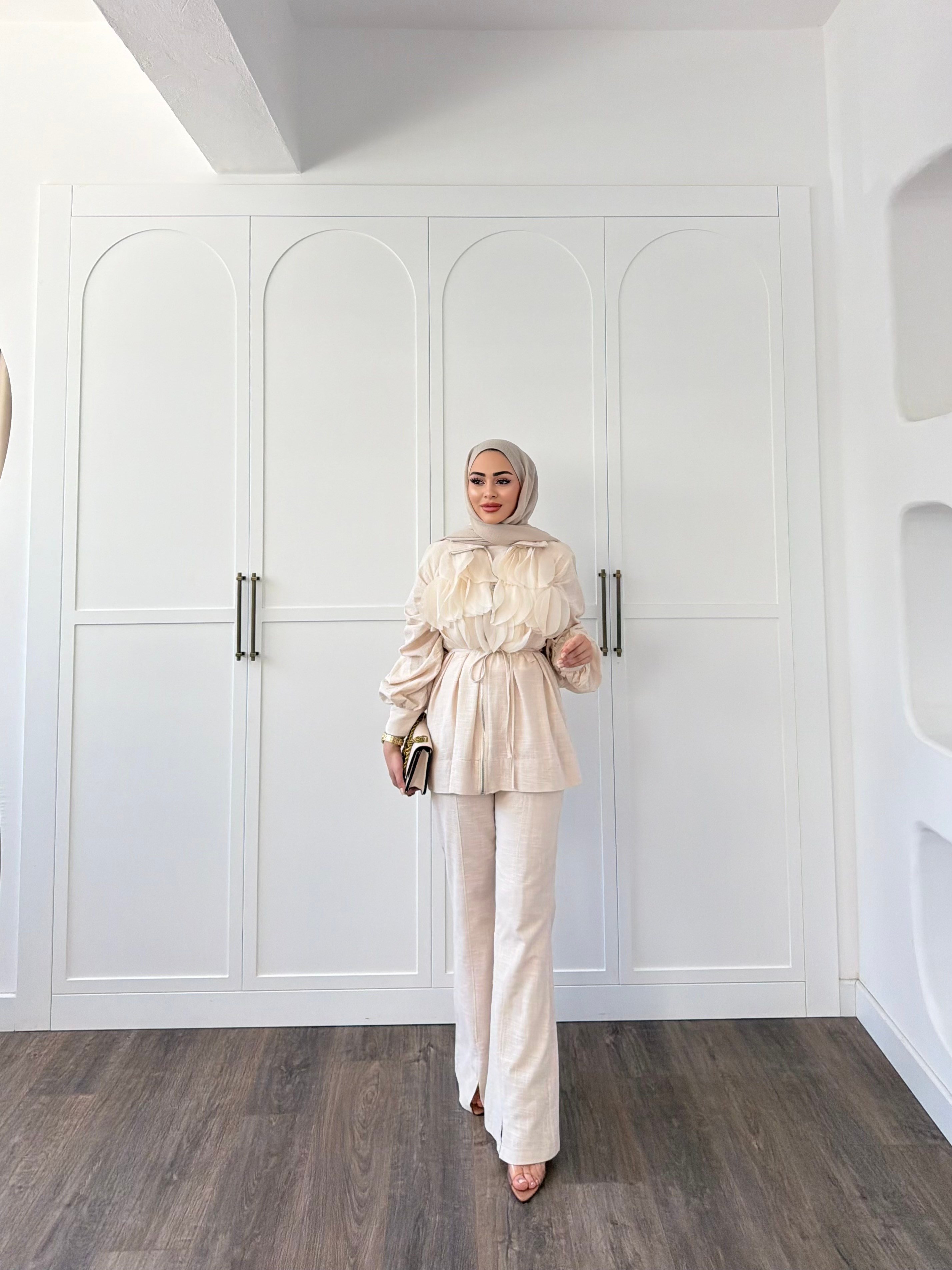 Jila Keten Takım - Krem