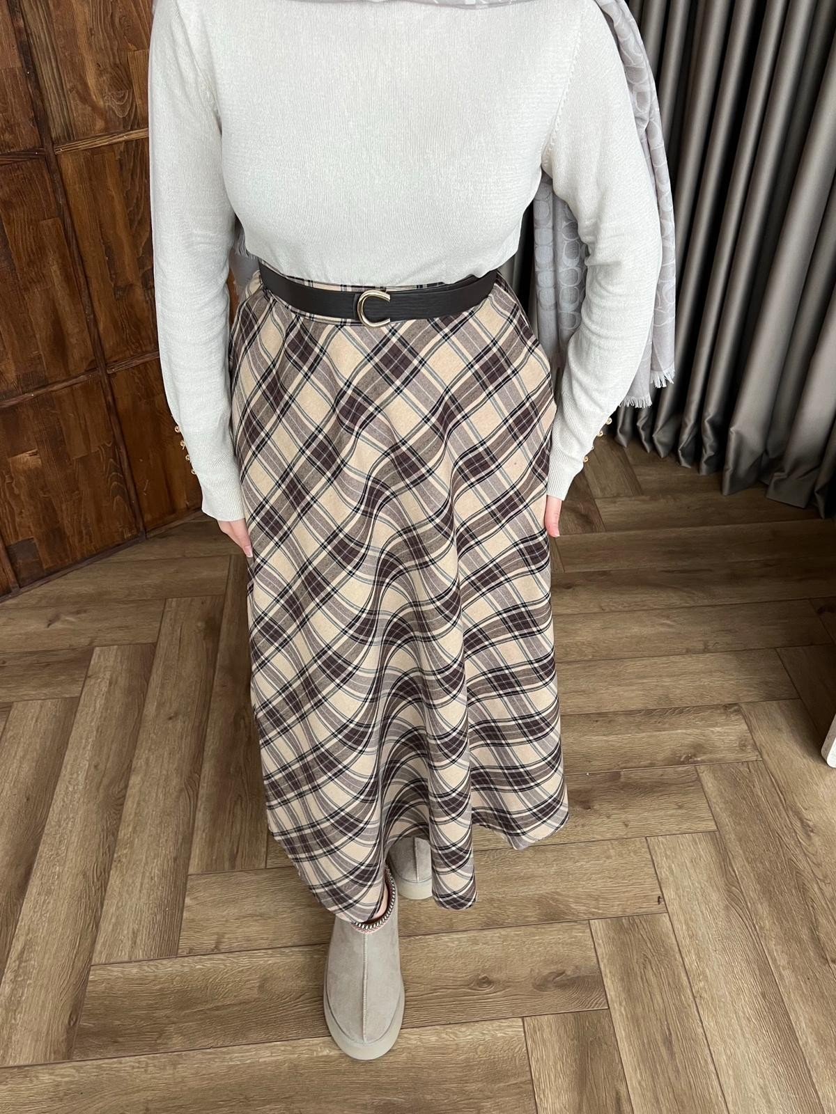 Kareli Vual Etek - Bej