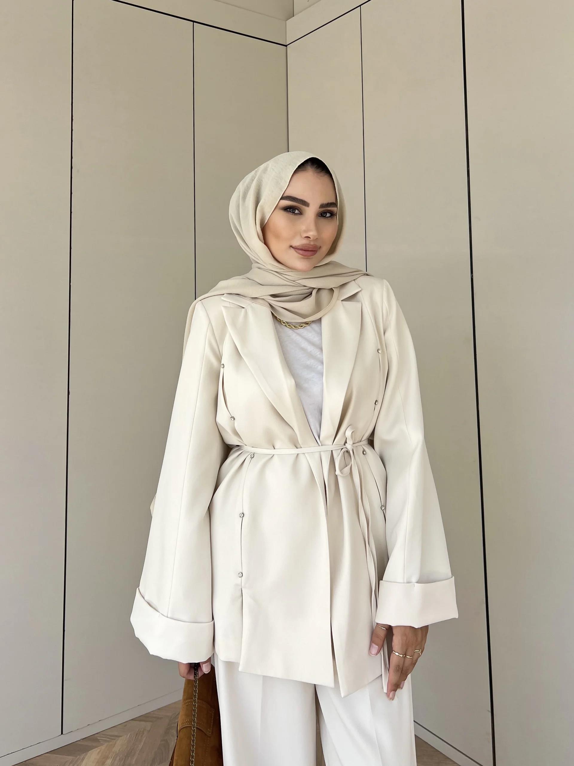 Kayyum Taşlı Takım - Krem