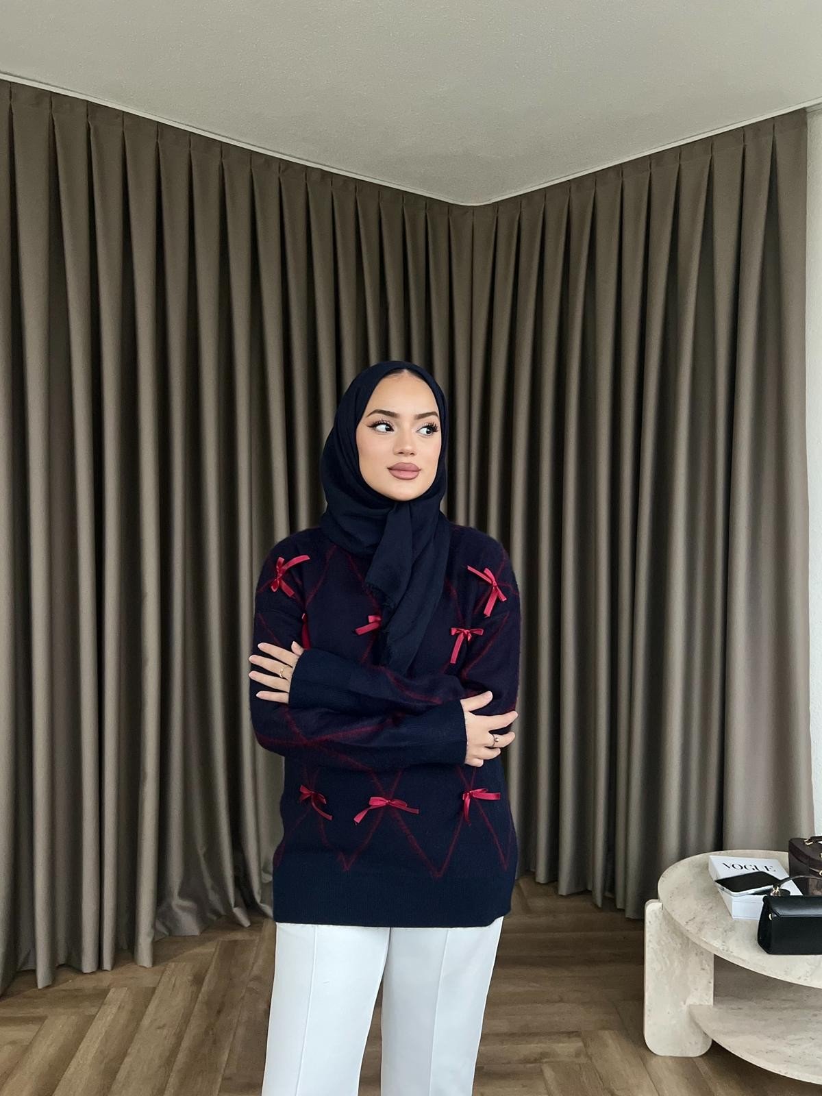 Kelebek Kazak - Lacivert