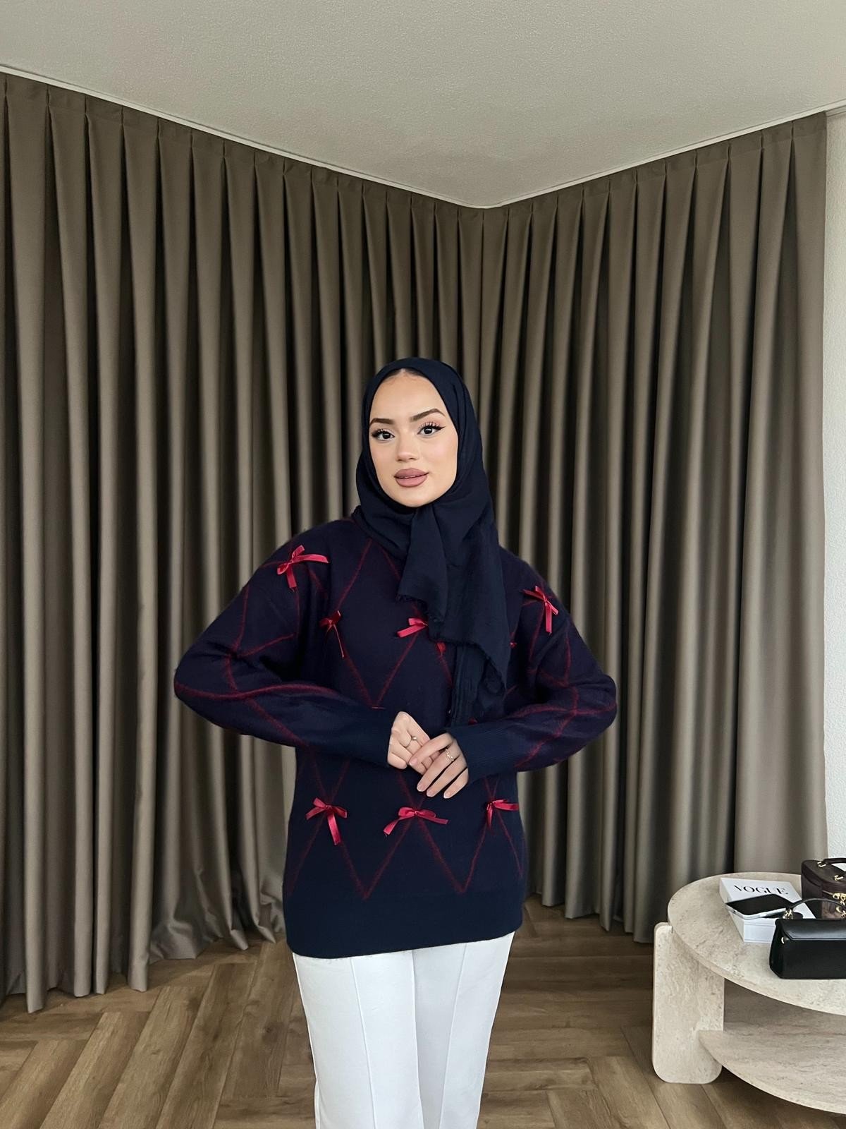 Kelebek Kazak - Lacivert