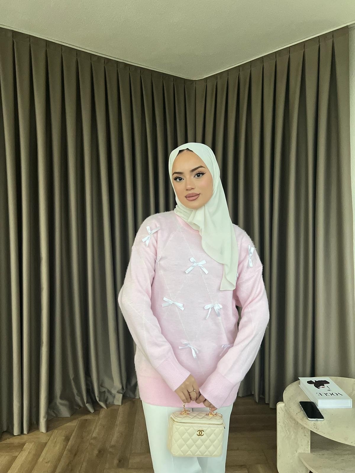 Kelebek Kazak - Pembe