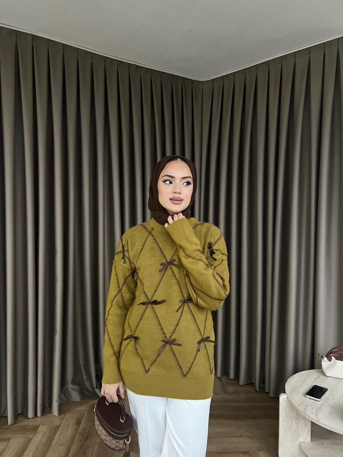 Kelebek Kazak - Yağ Yeşili