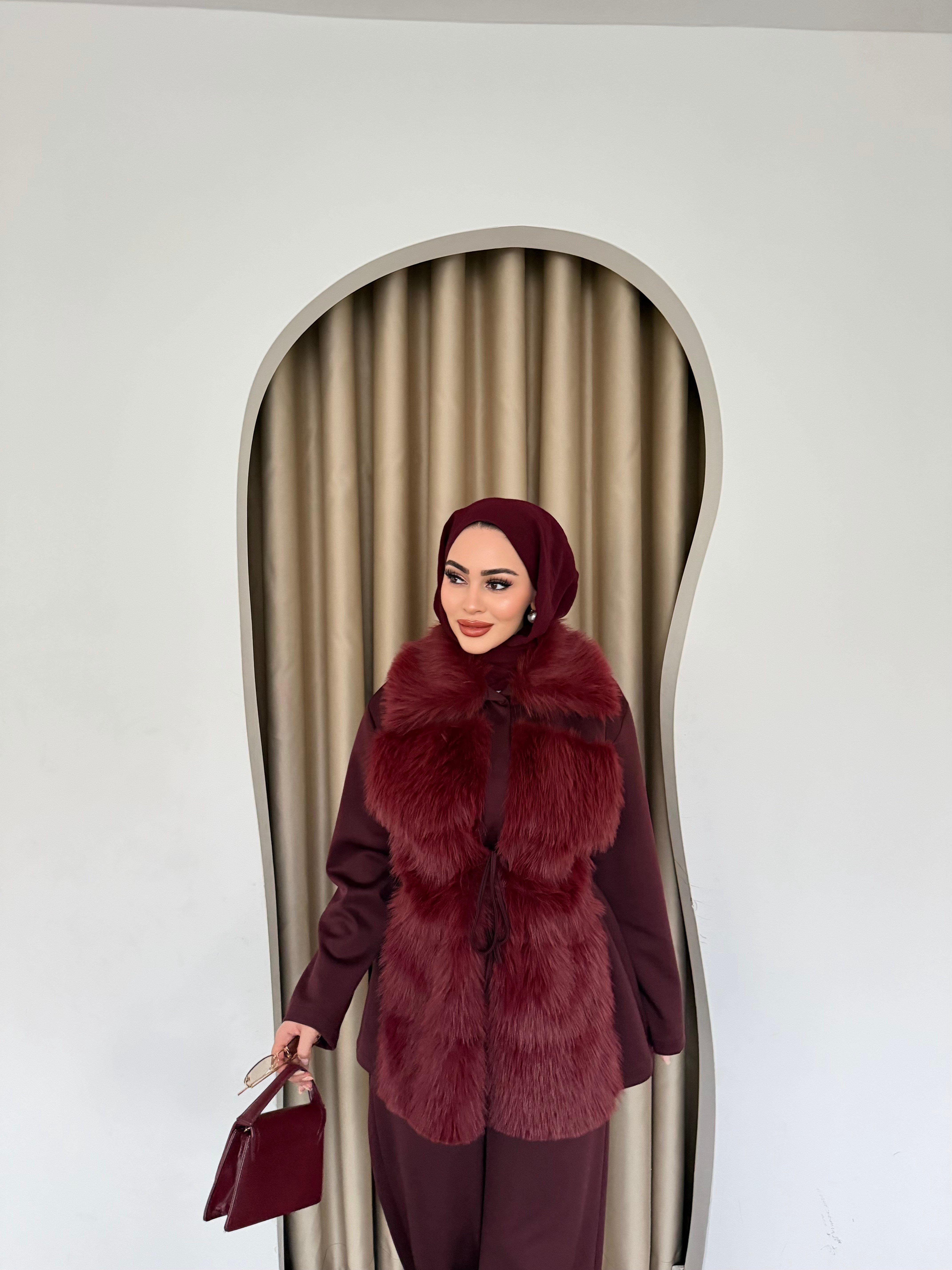 Kumru Kükr Detay Takım - Bordo