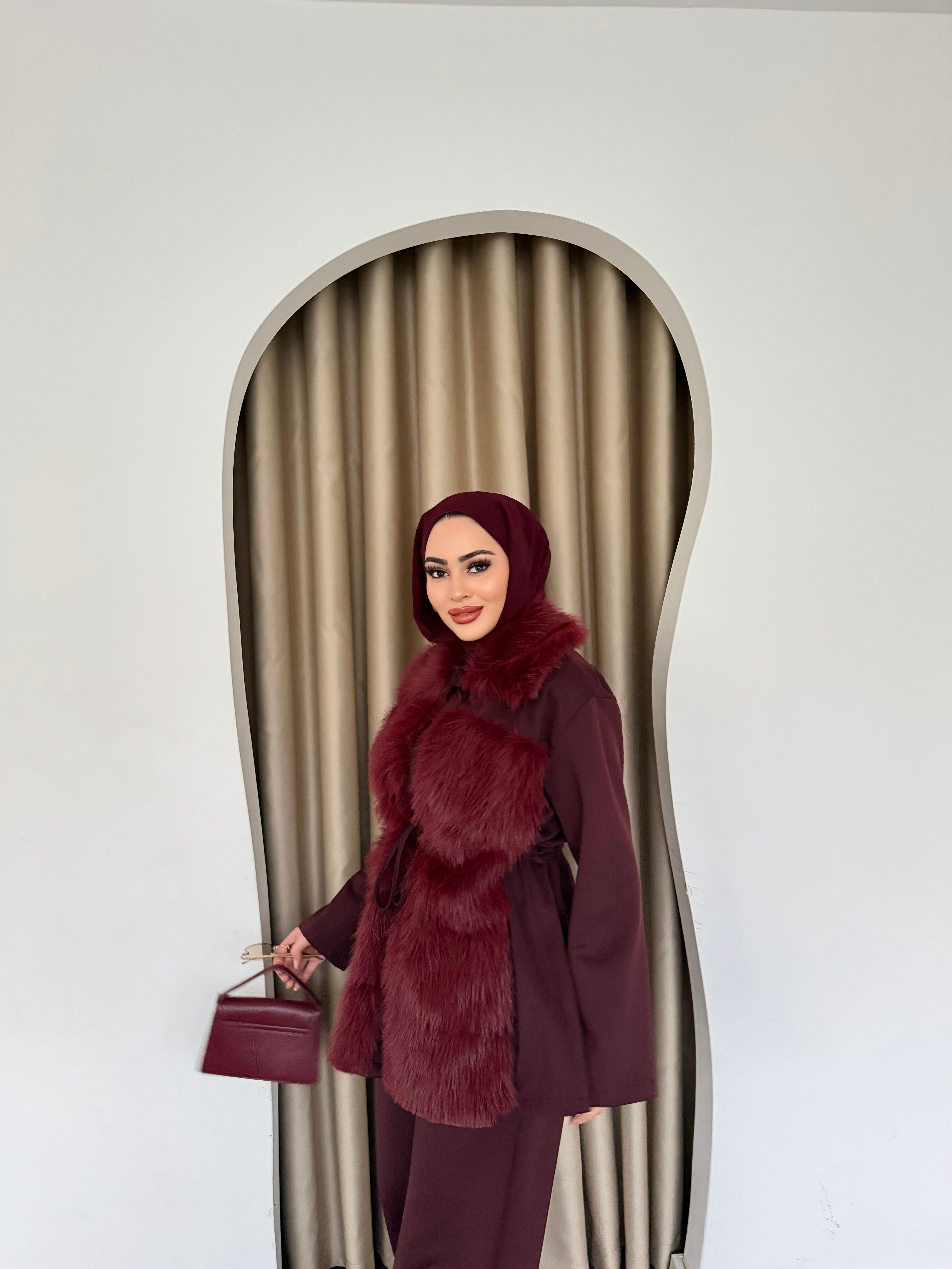 Kumru Kükr Detay Takım - Bordo