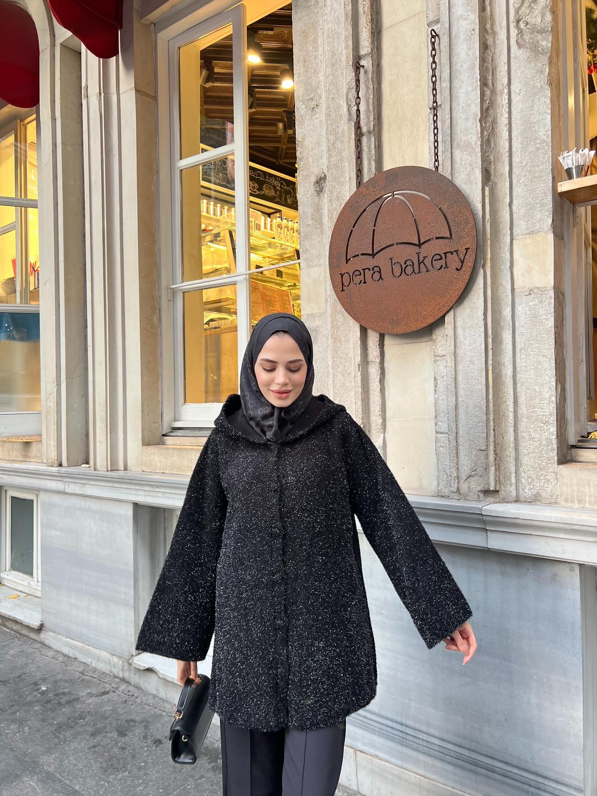 Lemia Simli Panço - Siyah