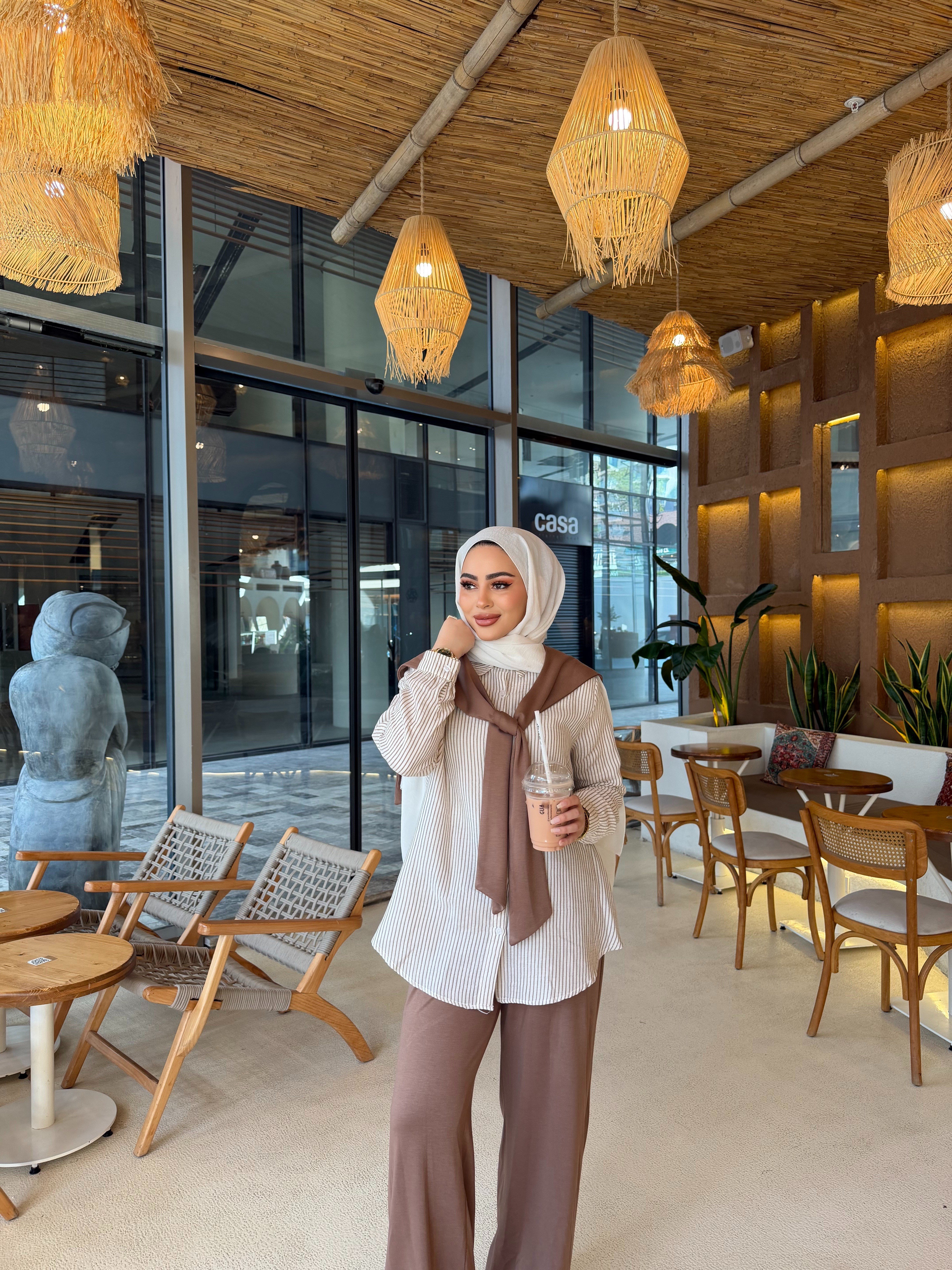 Lissa Gömlek Oysh Takım - Kahve