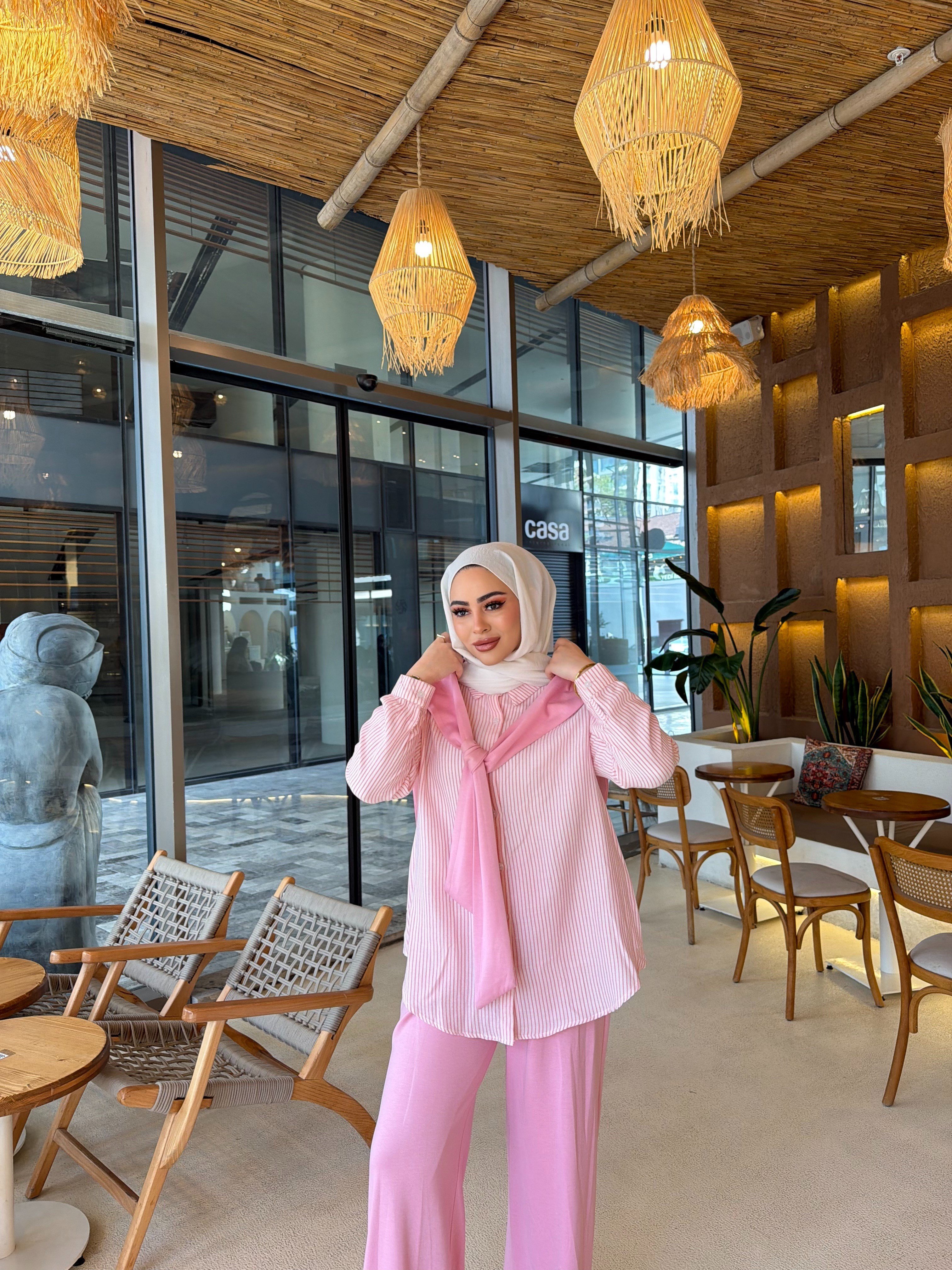 Lissa Gömlek Oysh Takım - Pembe (ÖN SİPARİŞ )