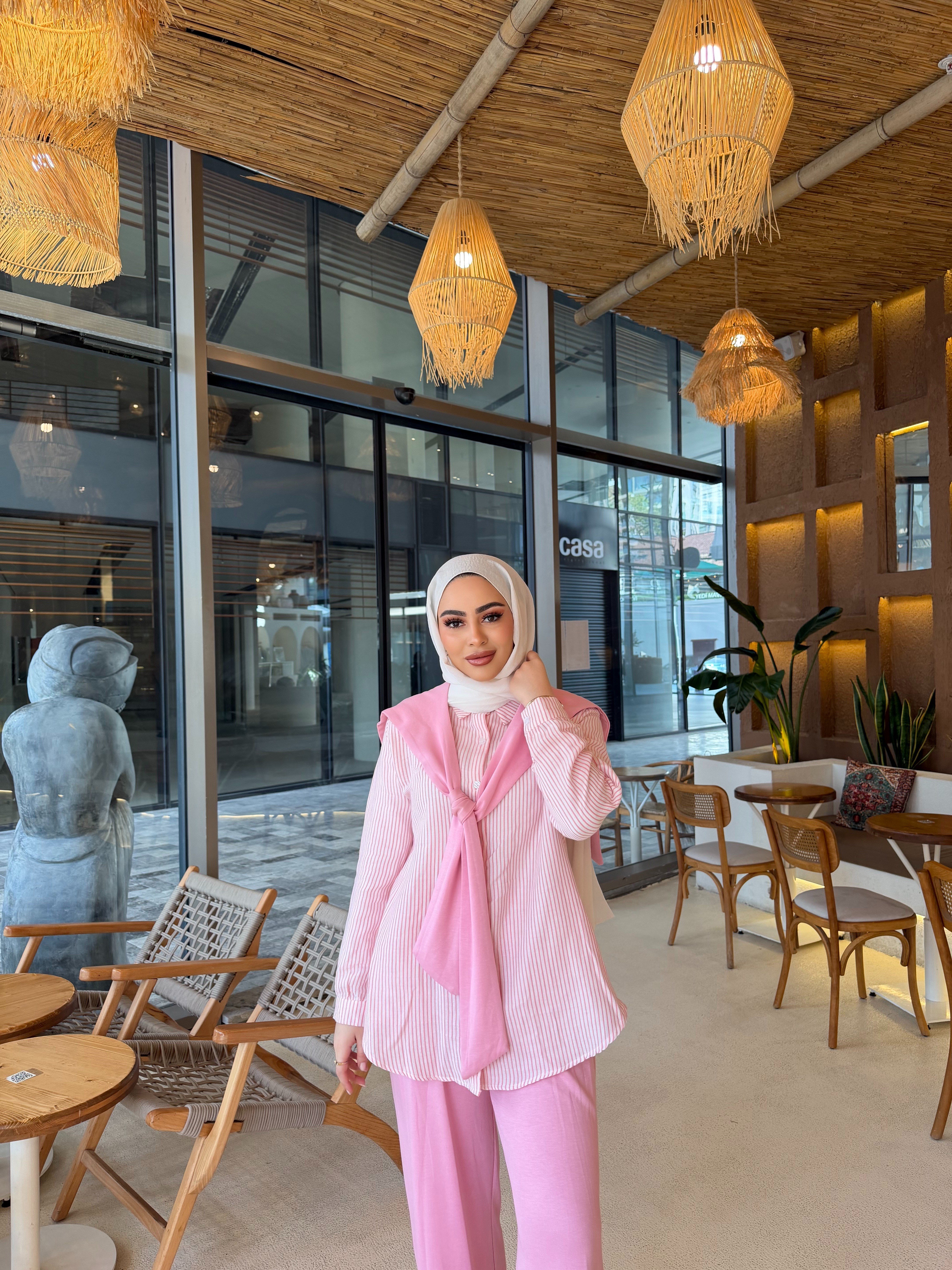 Lissa Gömlek Oysh Takım - Pembe (ÖN SİPARİŞ )
