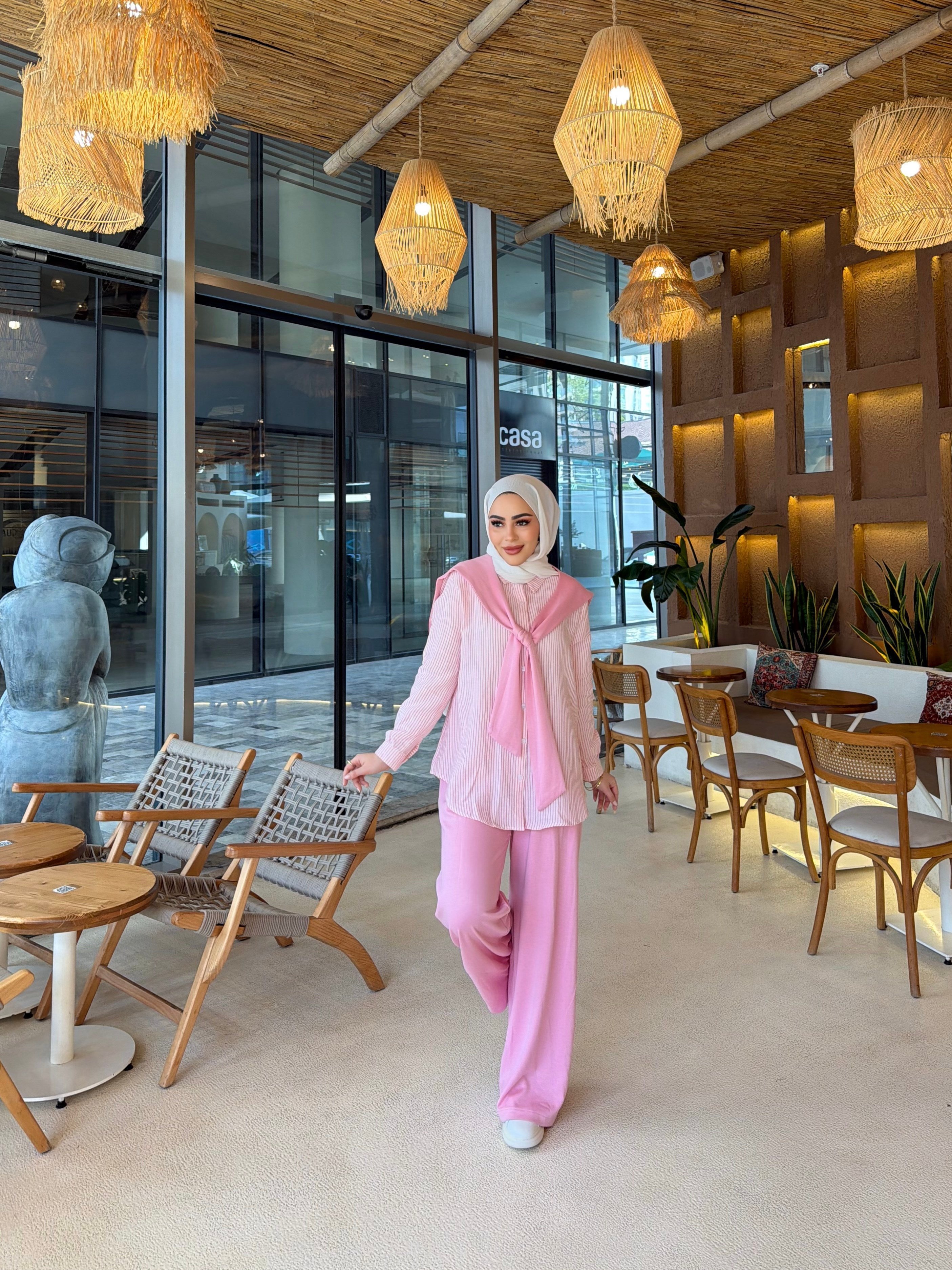 Lissa Gömlek Oysh Takım - Pembe (ÖN SİPARİŞ )