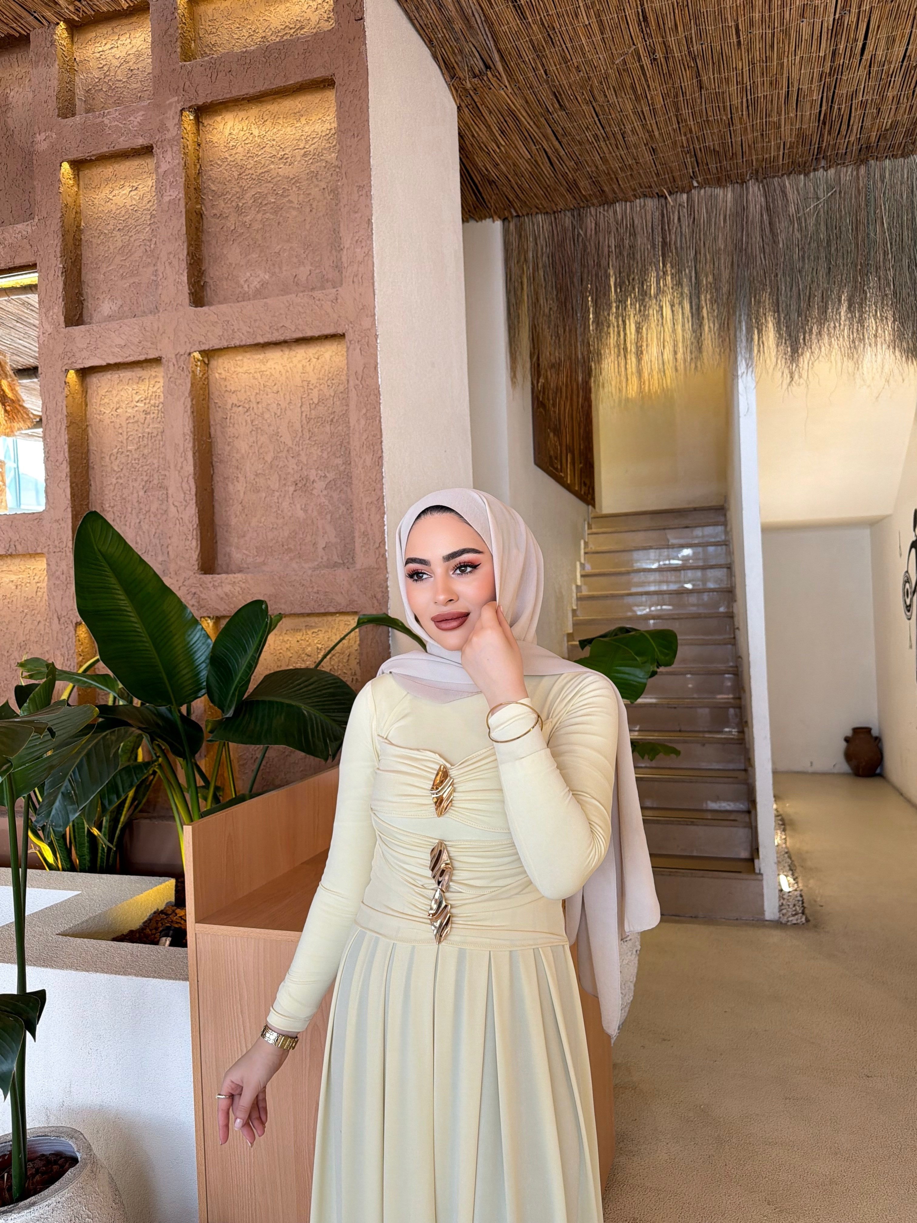 Lissa Sandy Elbise - Sarı