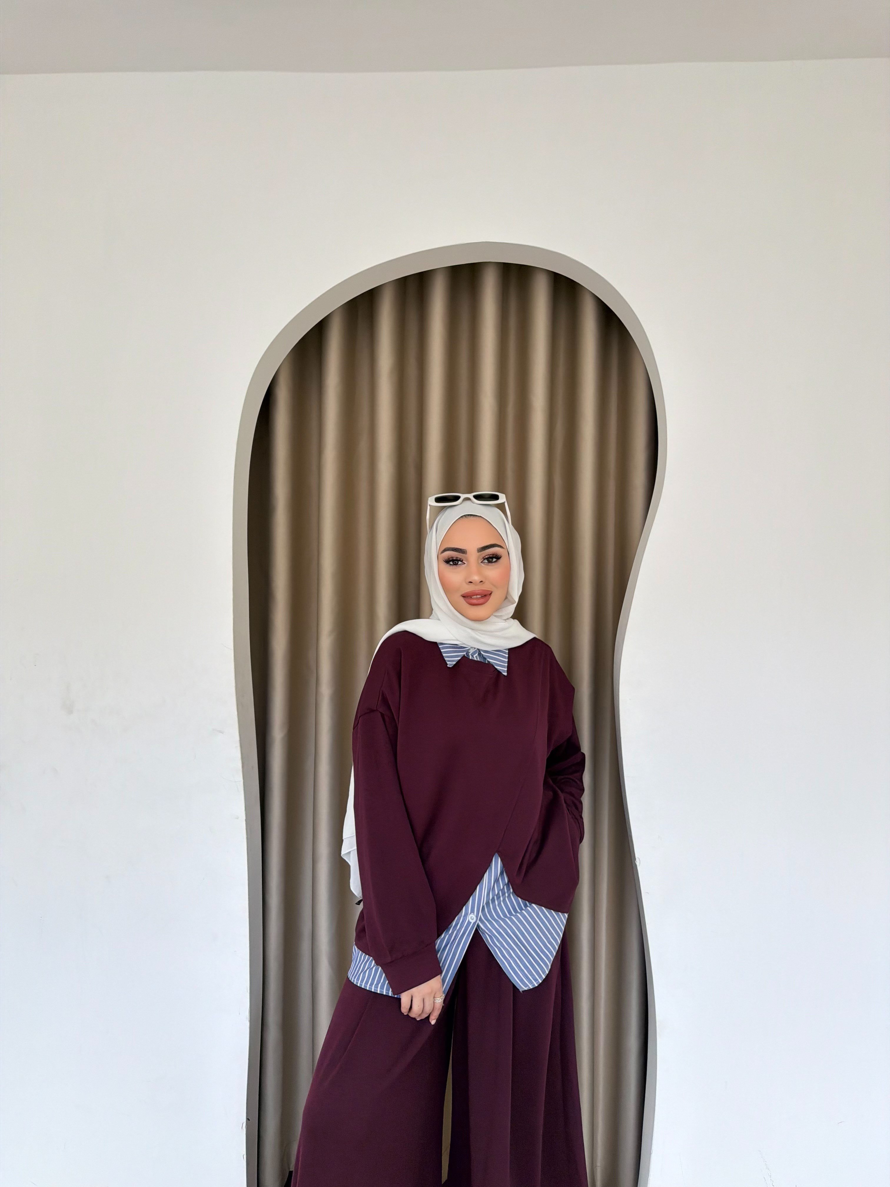Lotus Gömlekli Oysh Takım -Bordo