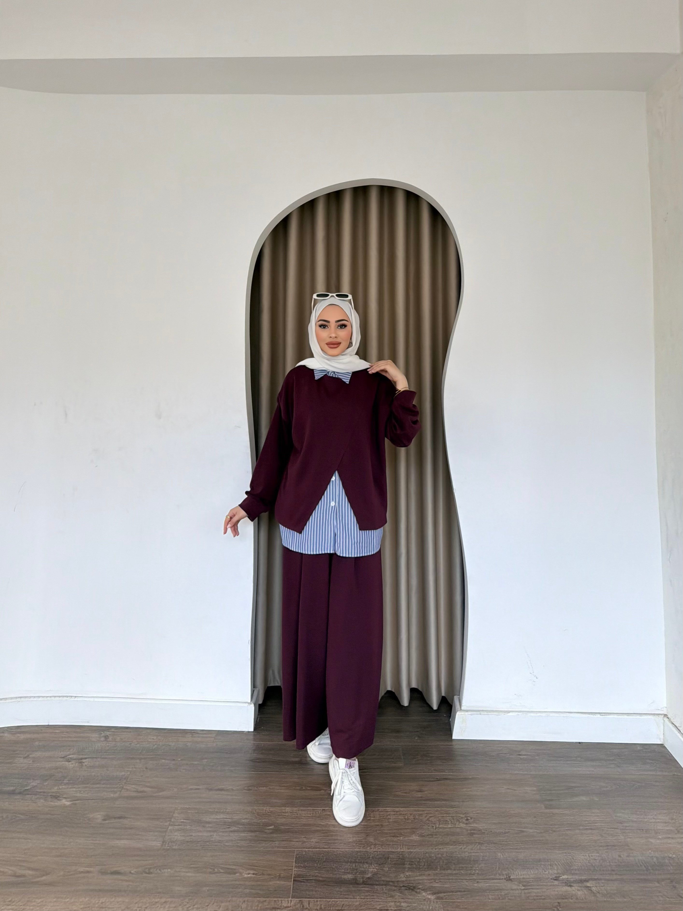 Lotus Gömlekli Oysh Takım -Bordo