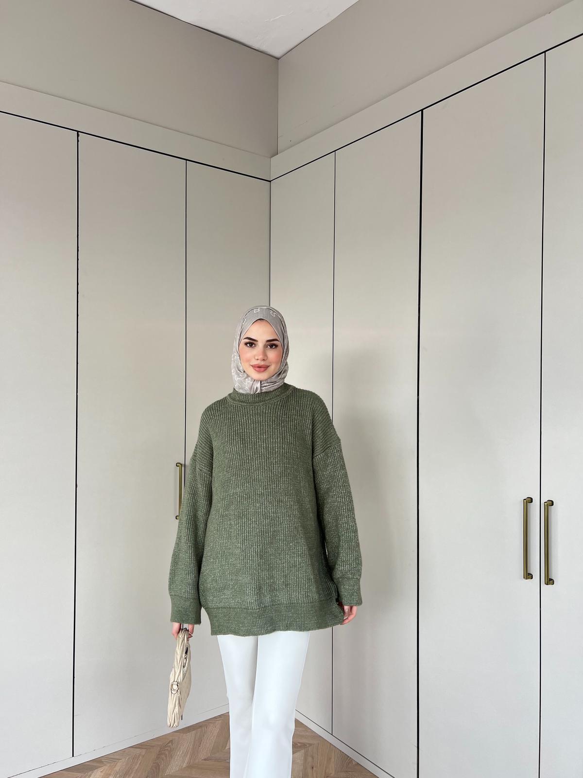 Maks Triko Kazak Yeşil