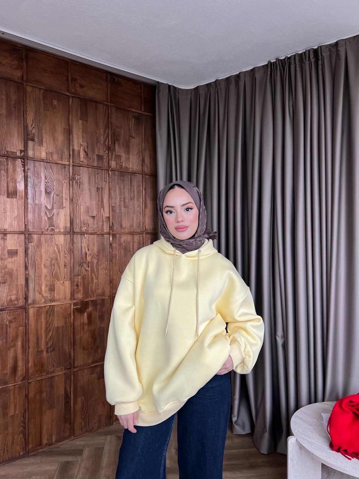 Maysa 3 İplik Sweat - Sarı