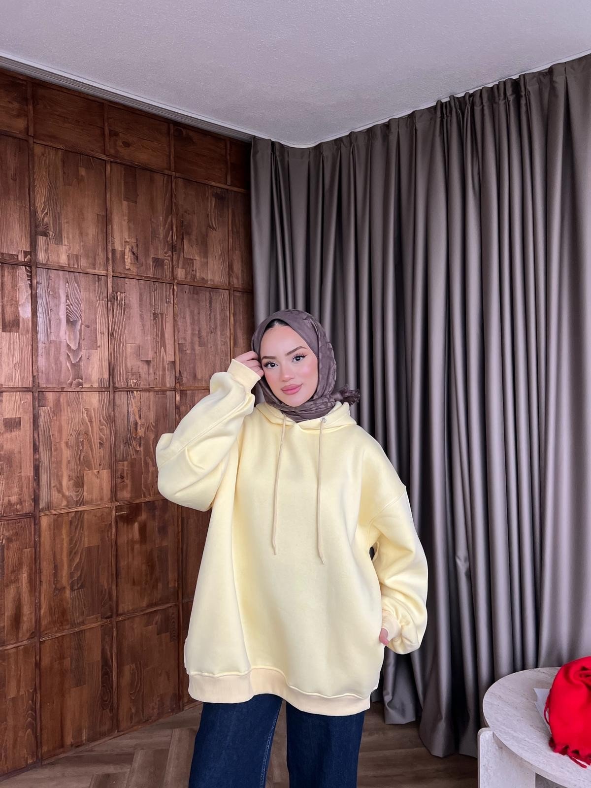 Maysa 3 İplik Sweat - Sarı