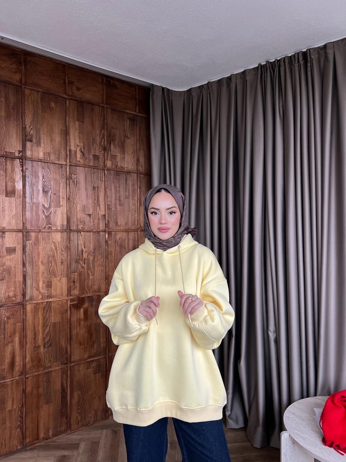 Maysa 3 İplik Sweat - Sarı