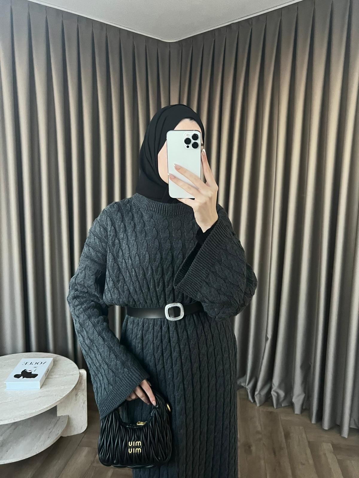 Mes Triko Elbise - Antrasit