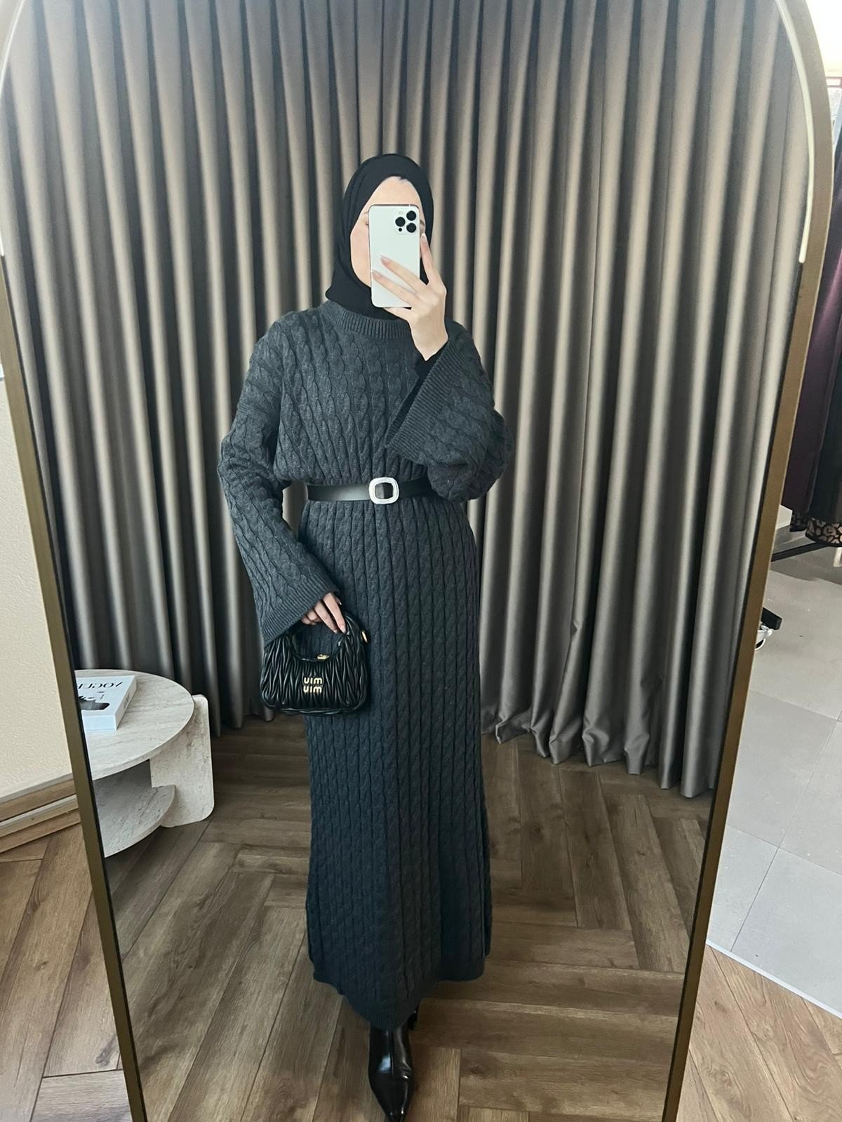 Mes Triko Elbise - Antrasit