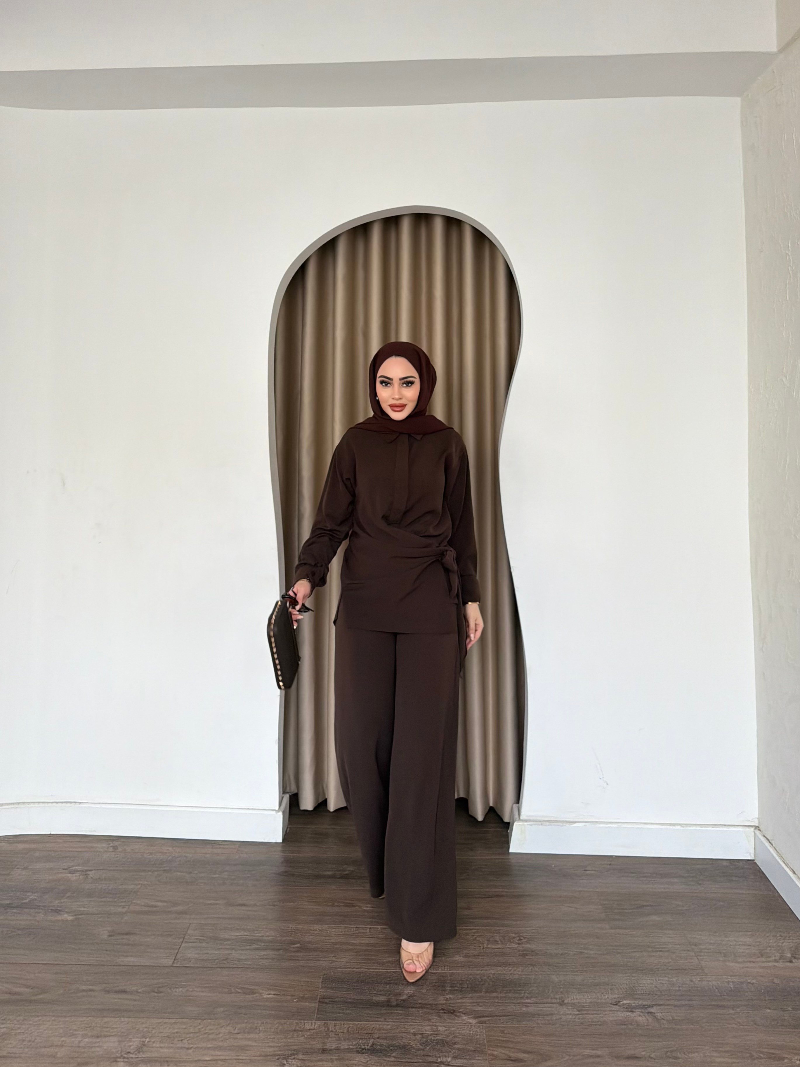 Mevla Bağlamalı Takım - Kahve