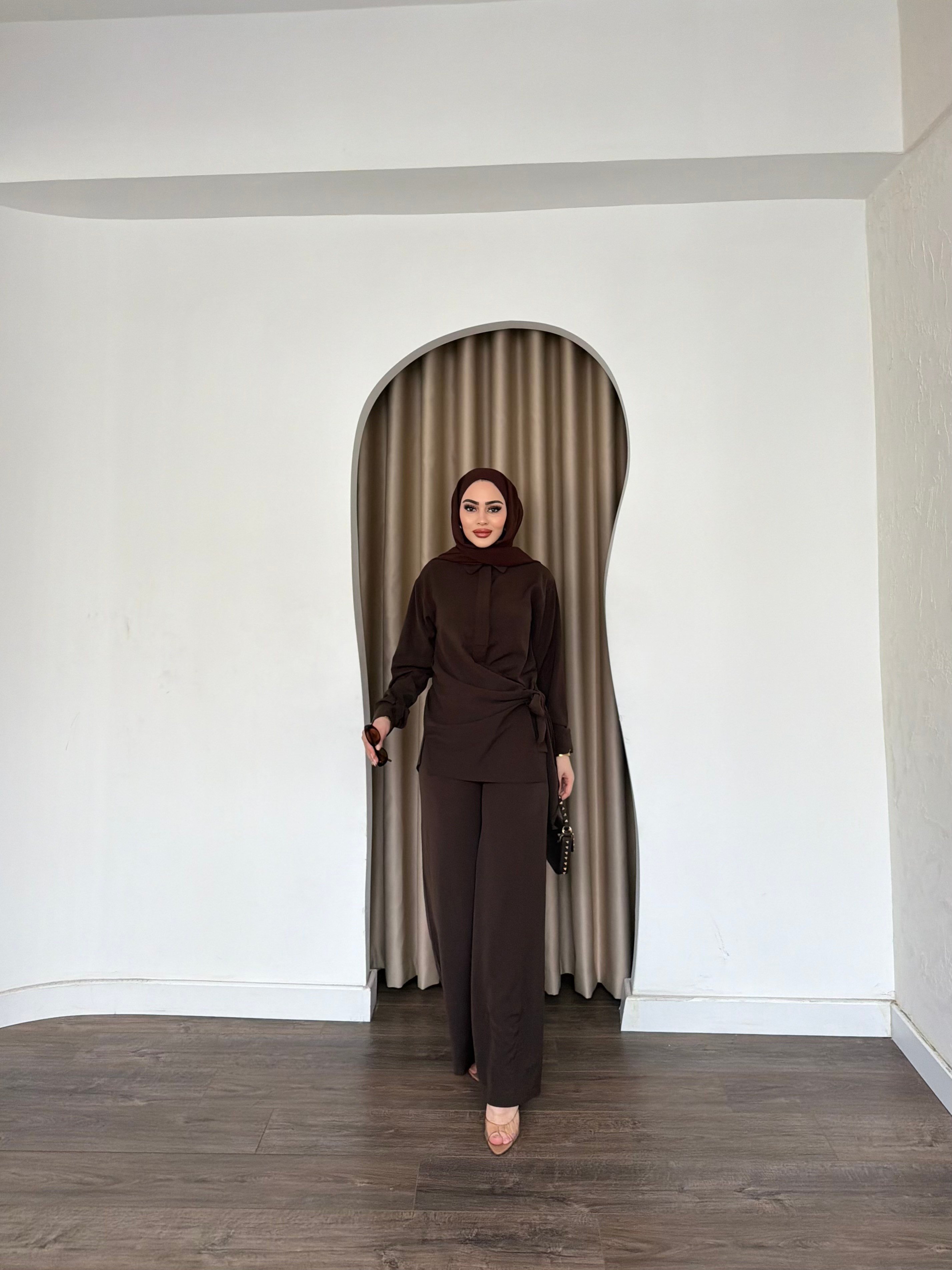 Mevla Bağlamalı Takım - Kahve
