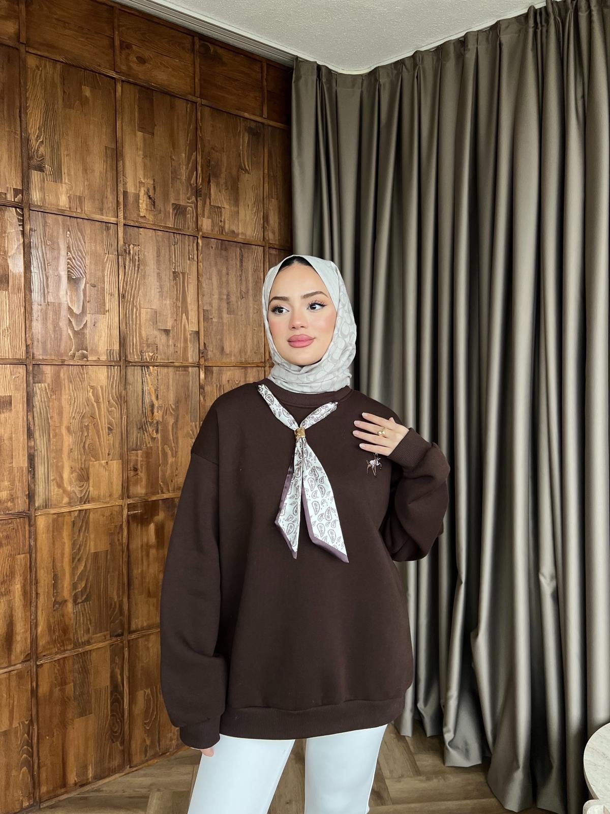 Miki Fiyonklu Sweat - Acı Kahve