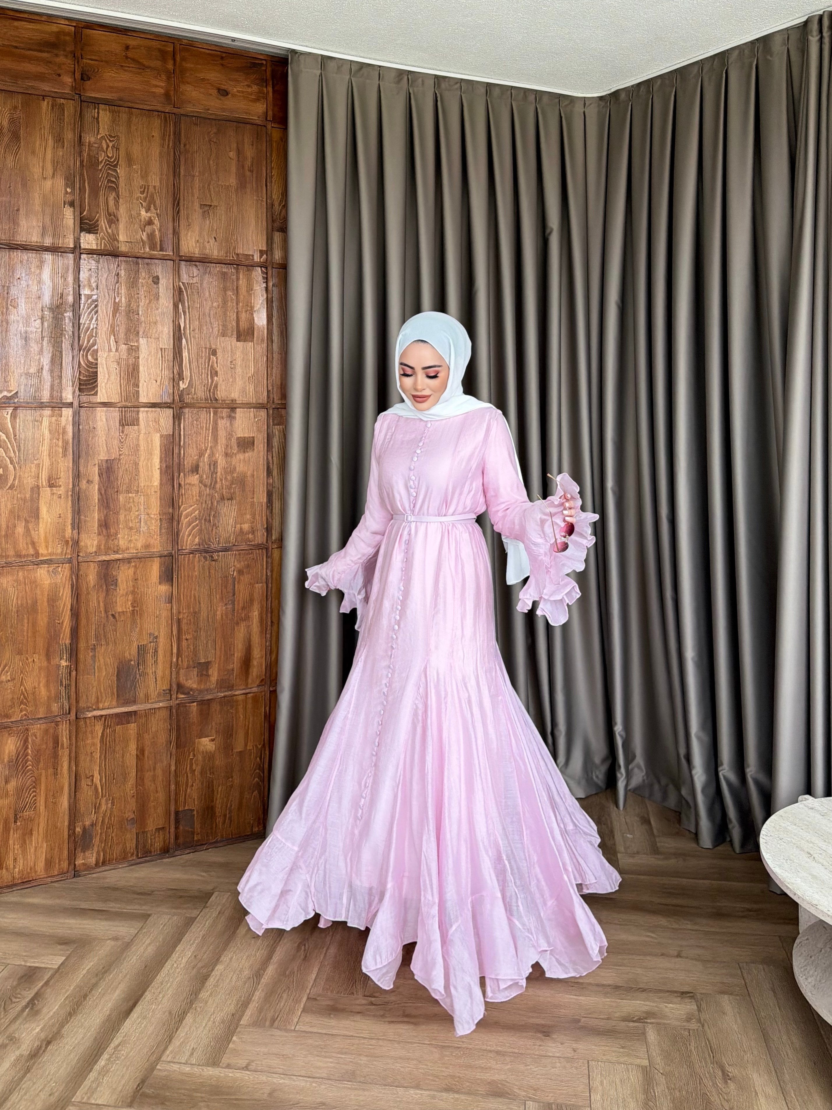 Mimoza Elbise - Pembe