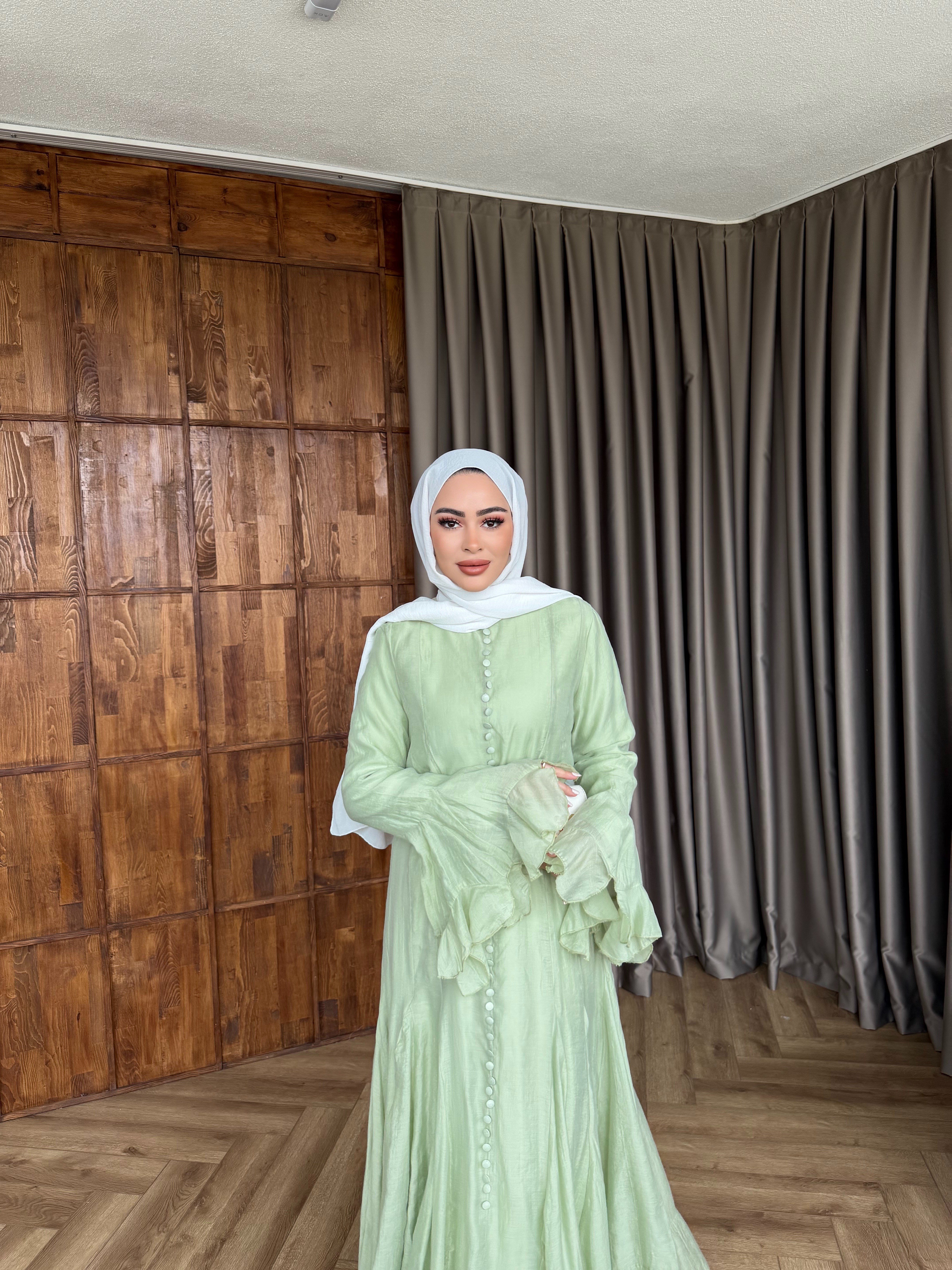 Mimoza Elbise - Yeşil