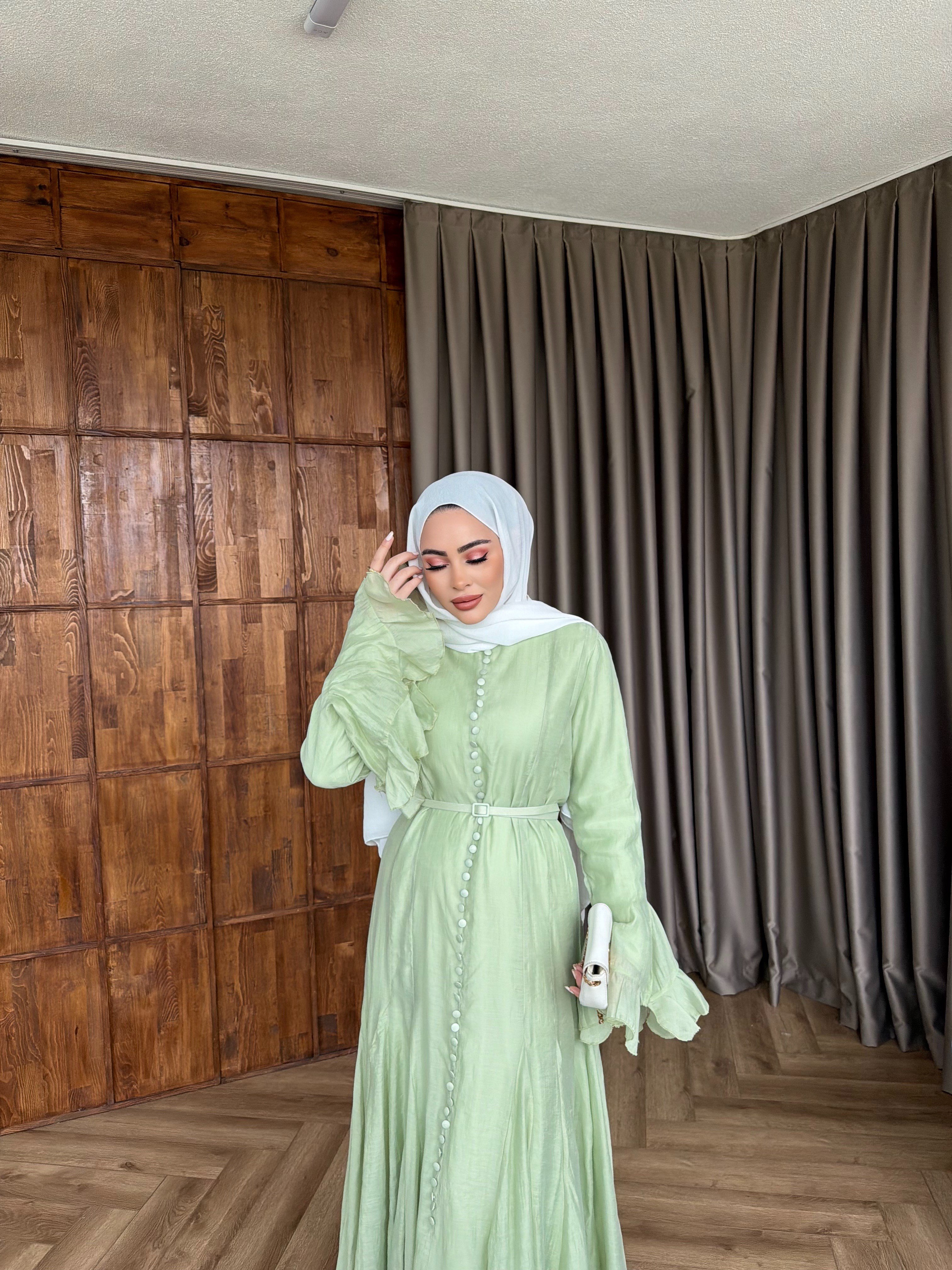 Mimoza Elbise - Yeşil