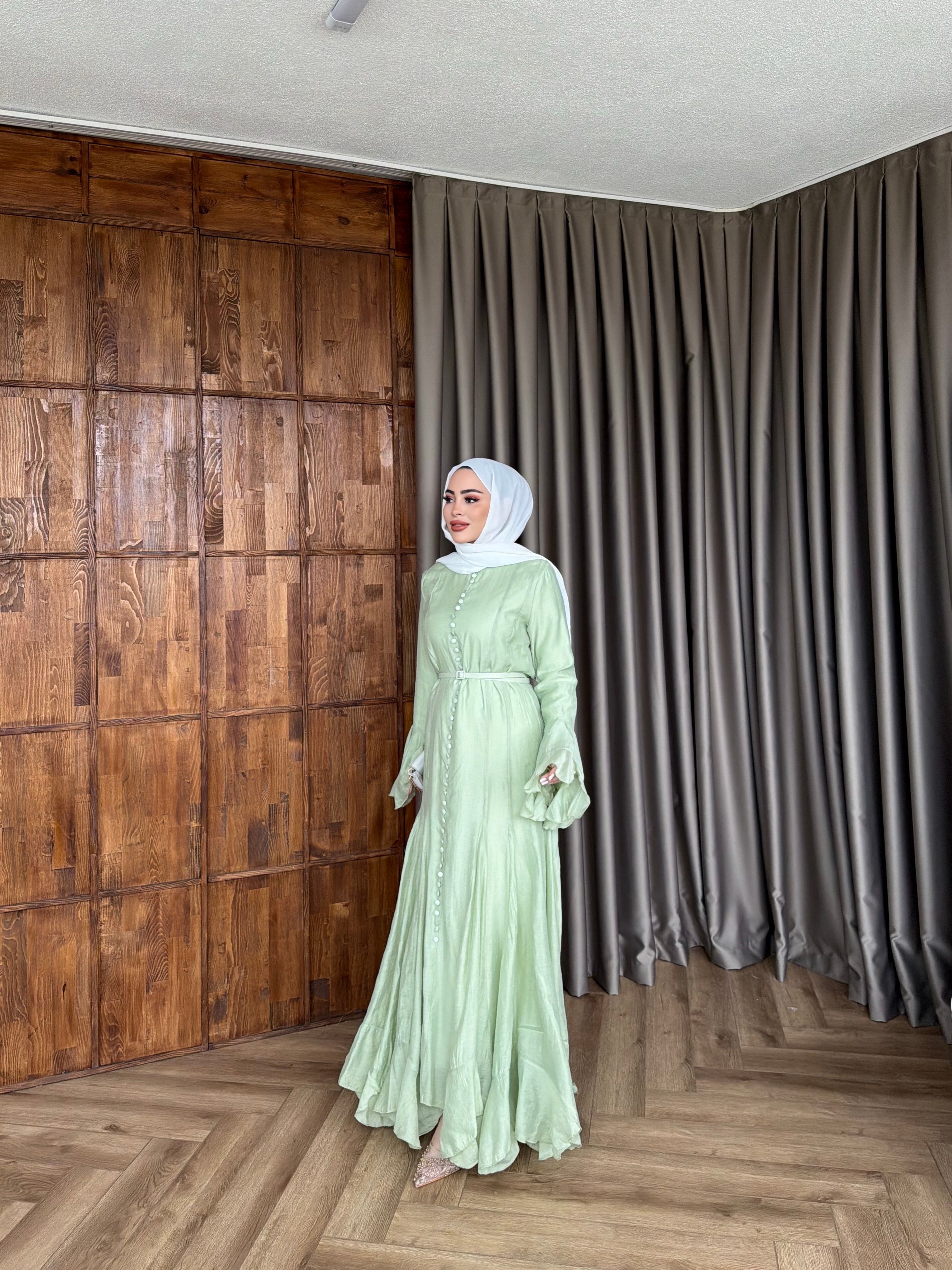 Mimoza Elbise - Yeşil