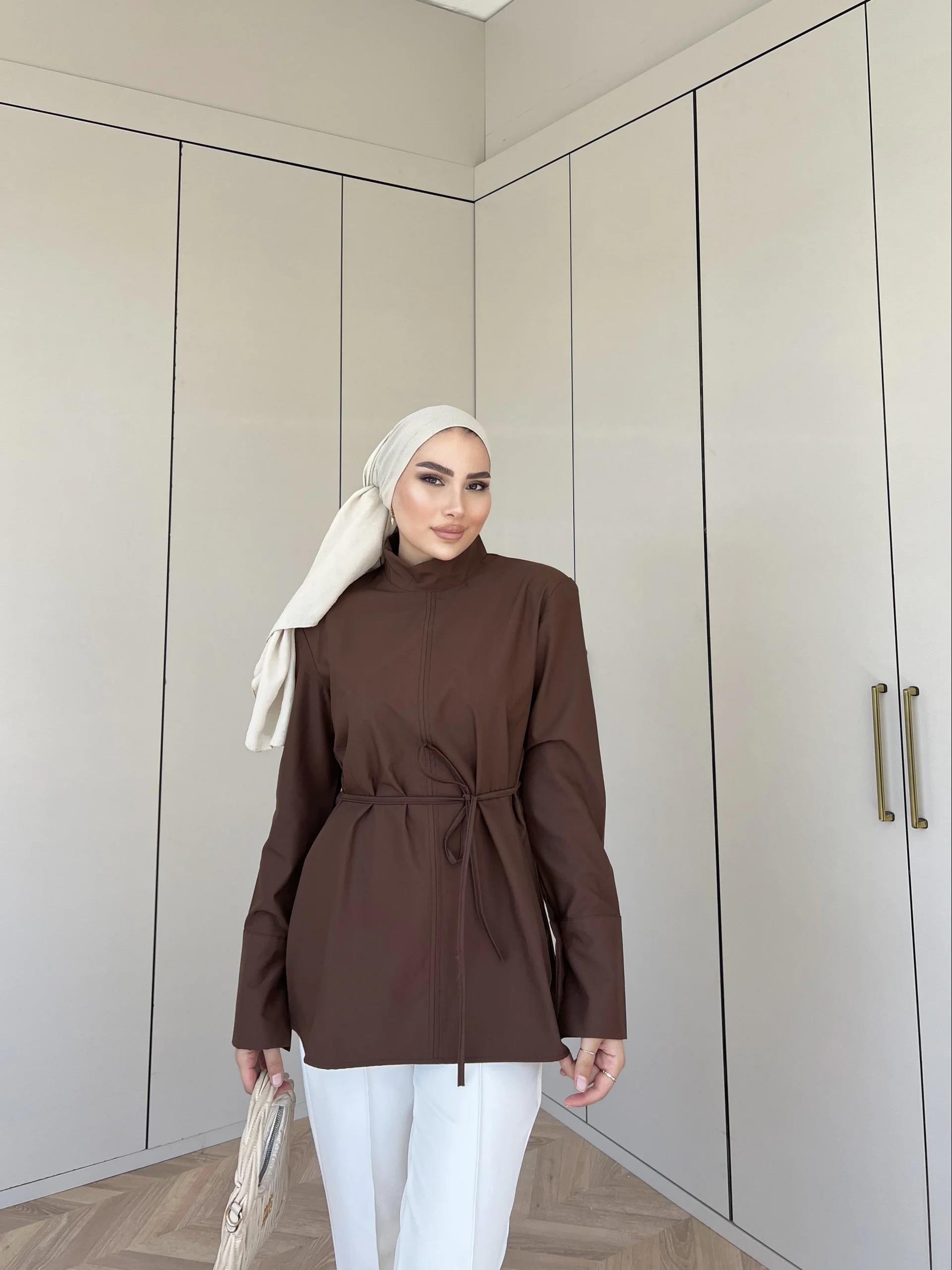 Mirra Gömlek - Kahve