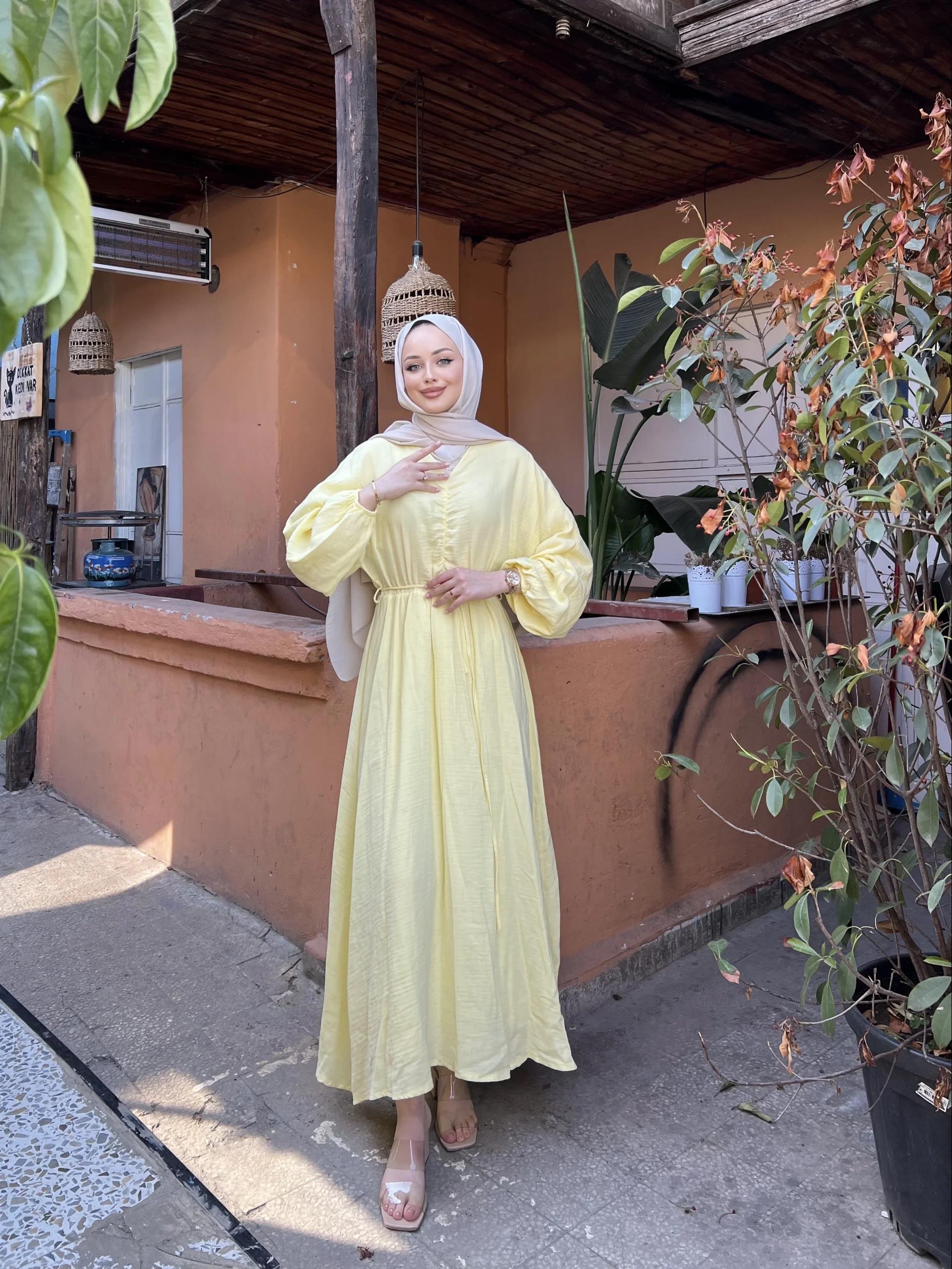 Missa Büzgüllü Elbise - Sarı