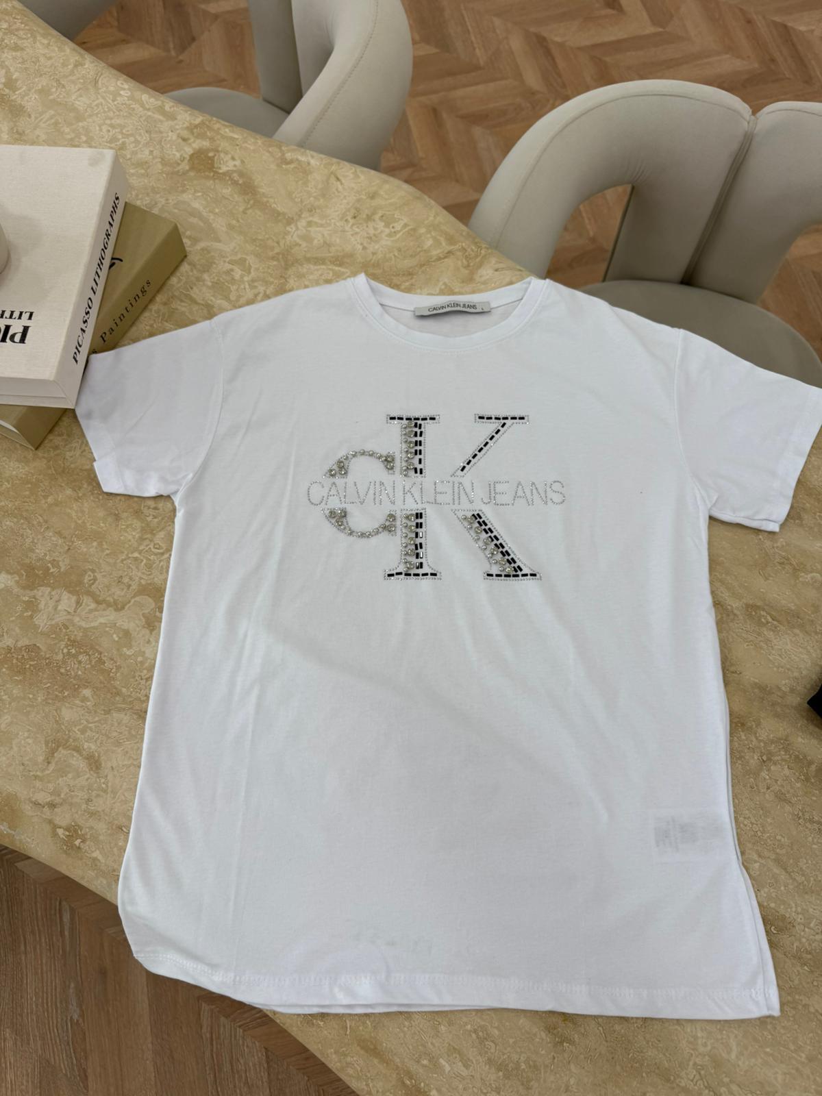 Muadil C Taşlı İçlik - Beyaz