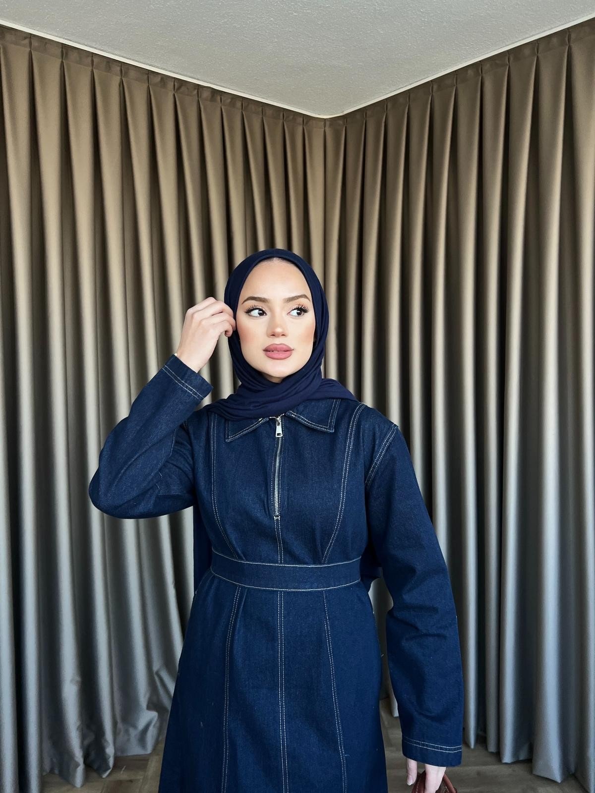 My Lov Kot Elbise - Lacivert