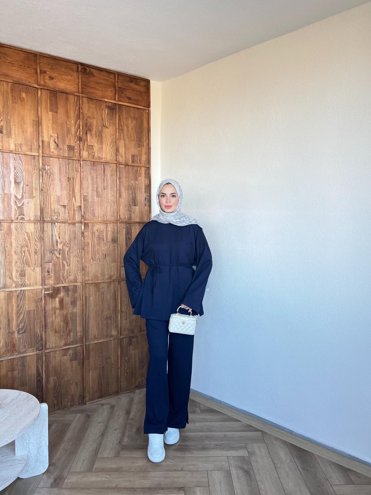 Nessa Bağlamalı Takım Lacivert