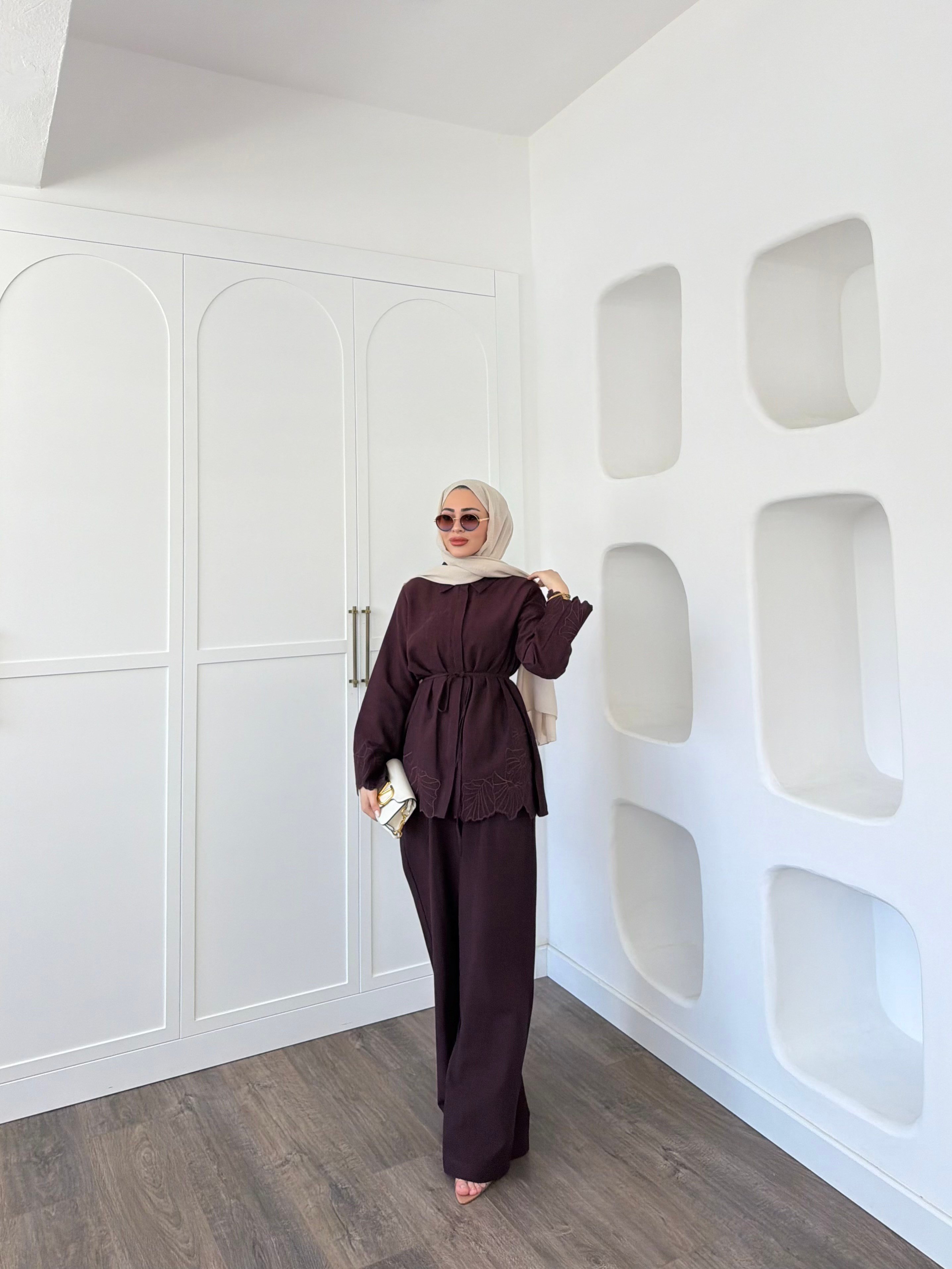 Nurse Keten Takım - Mürdüm